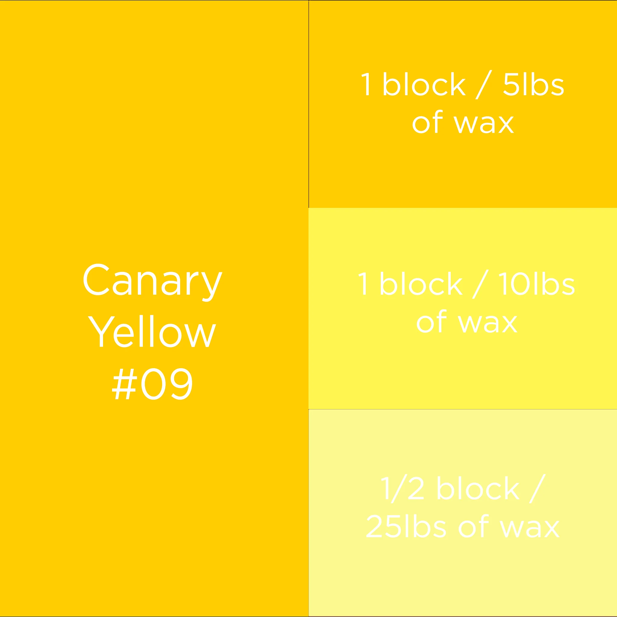 #09 Canary Yellow Dye Block