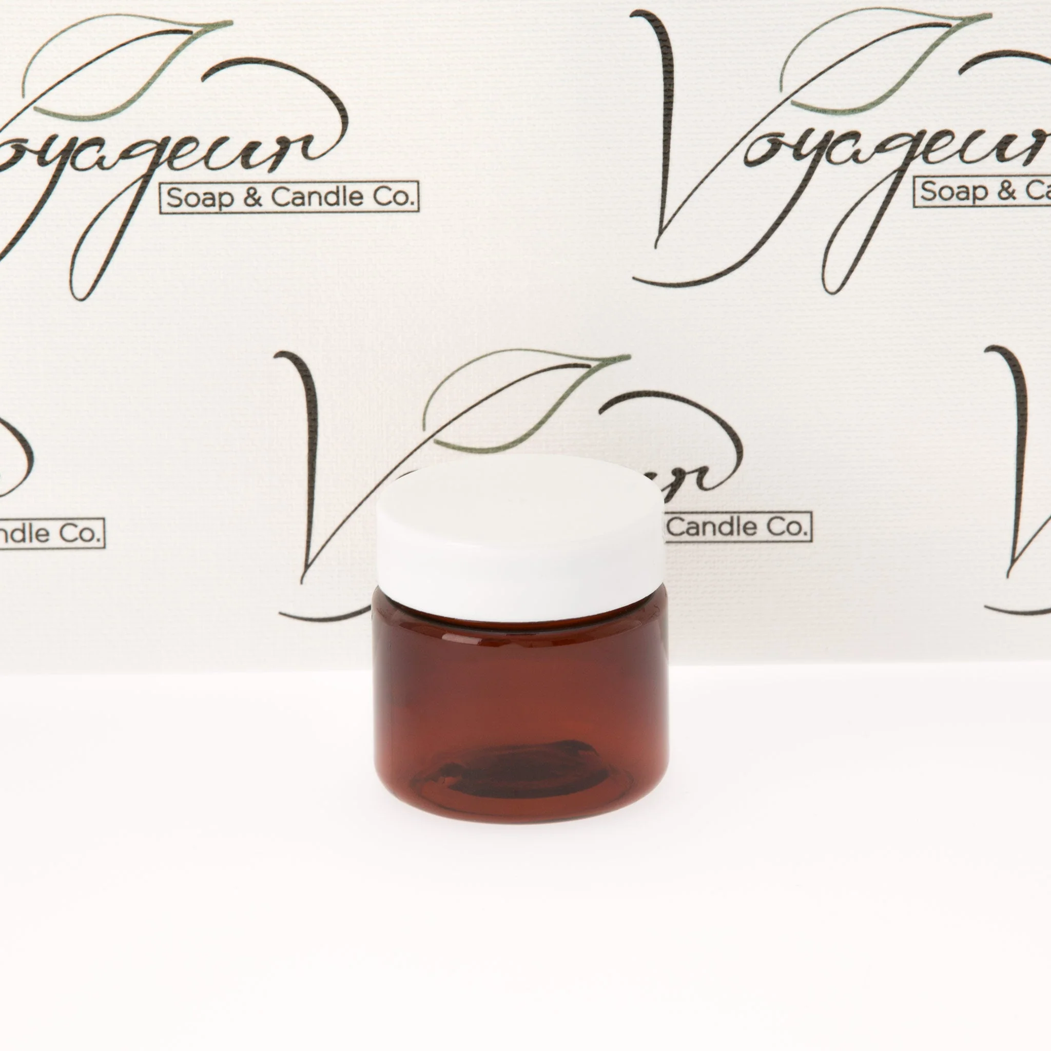 1 oz Amber Straight Sided Jar with 38-400 Neck - Image 2