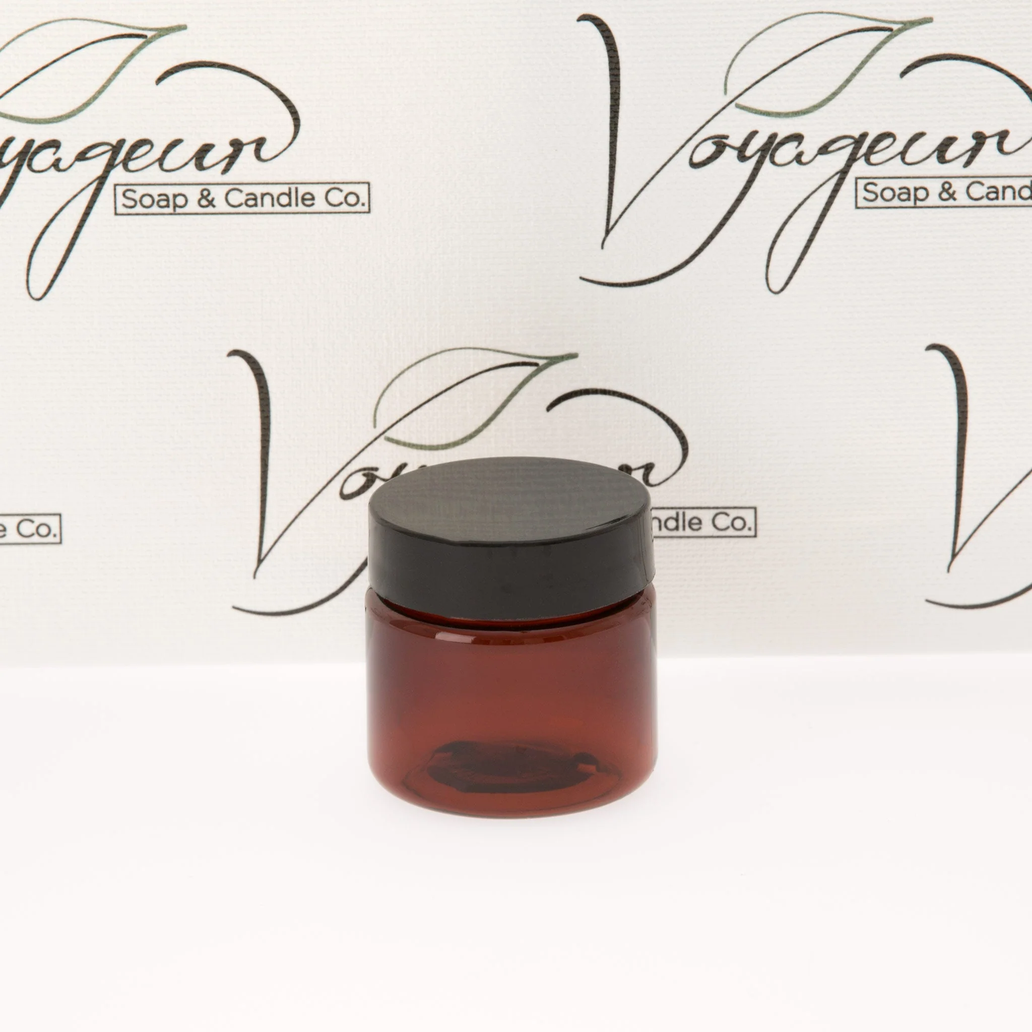 1 oz Amber Straight Sided Jar with 38-400 Neck - Image 3