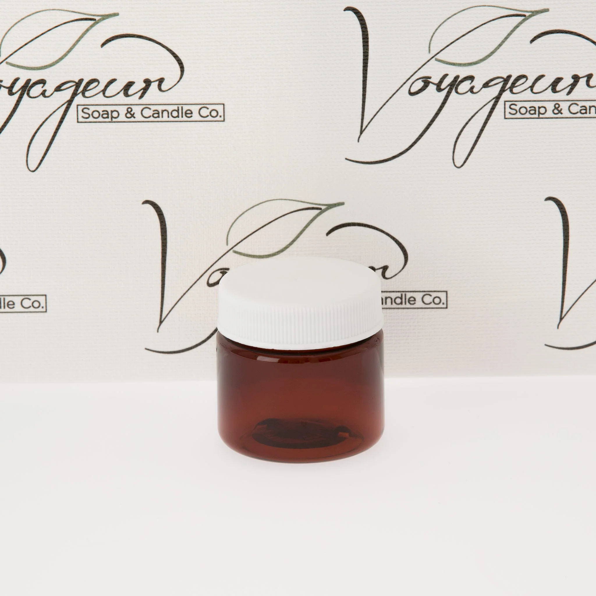 1 oz Amber Straight Sided Jar with 38-400 Neck - Image 4