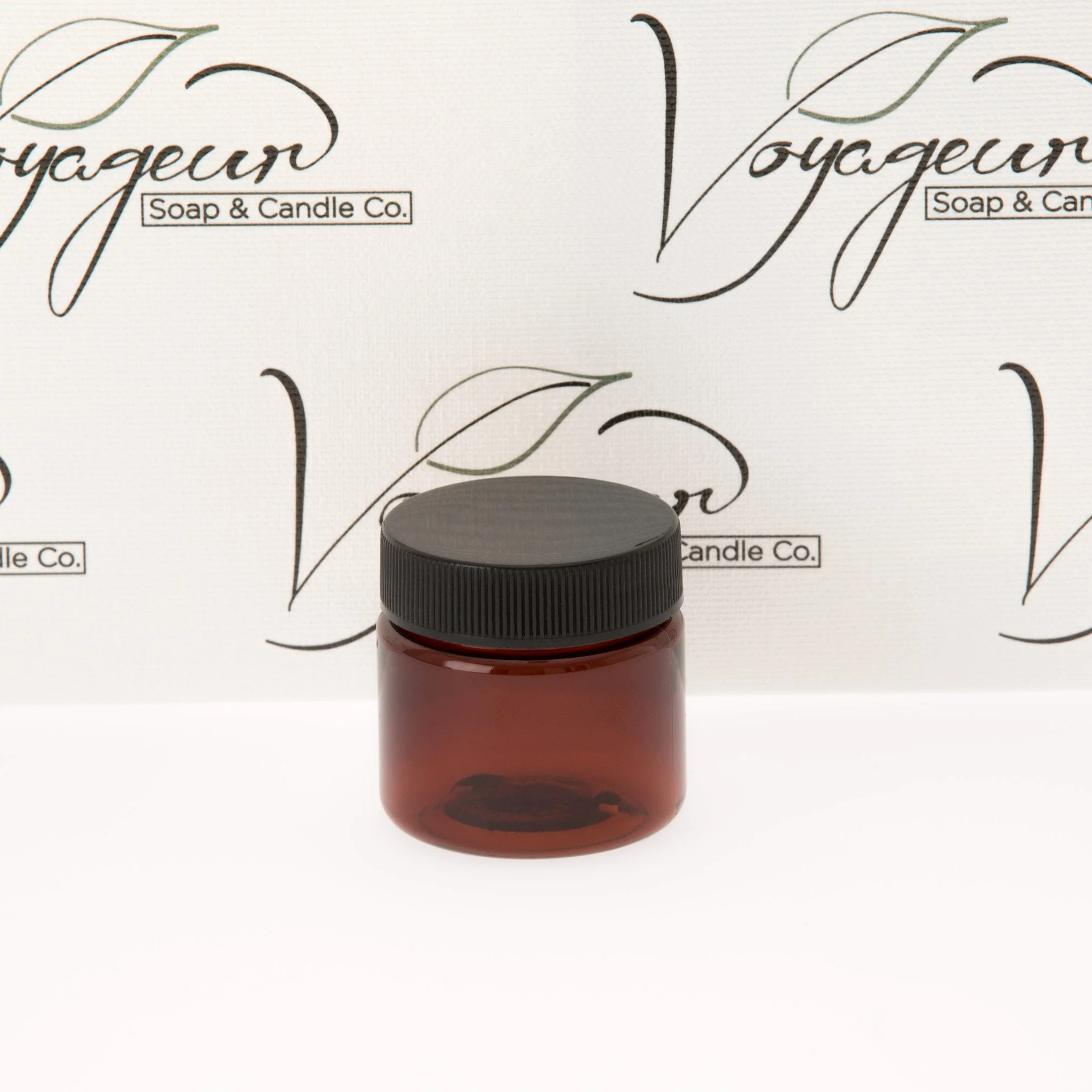 1 oz Amber Straight Sided Jar with 38-400 Neck - Image 5