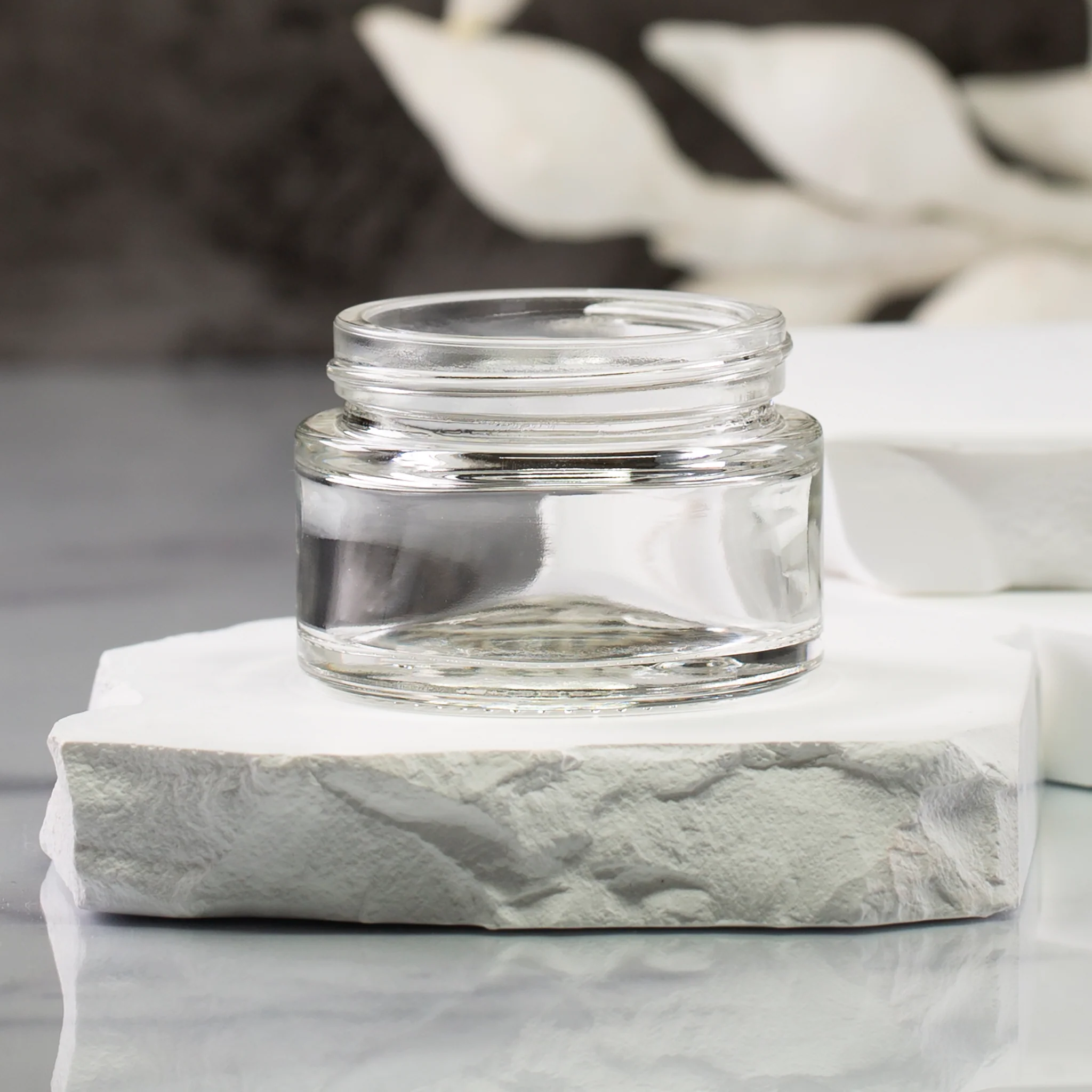 1 oz Clear Glass Jar with 48-400 Neck - Image 2