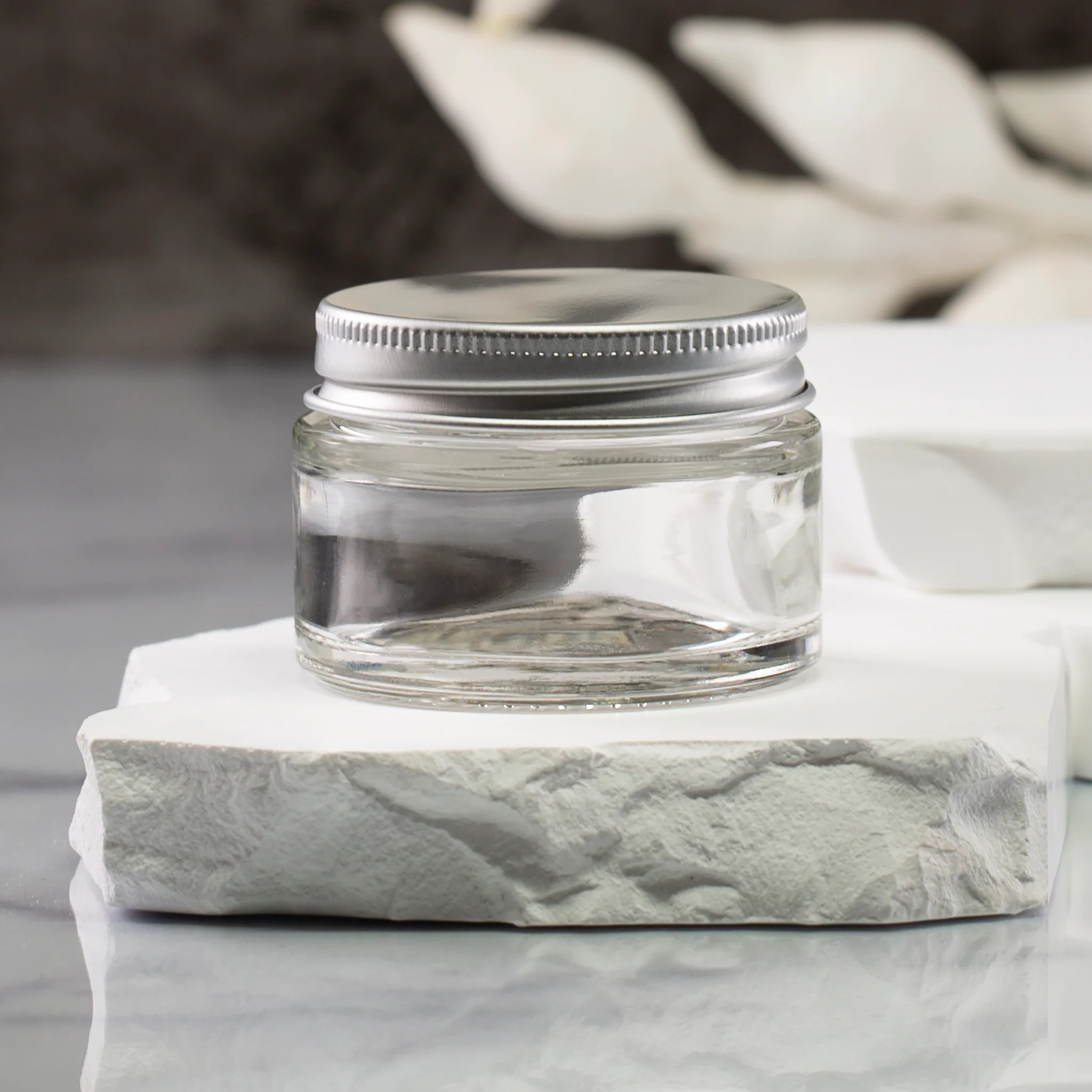 1 oz Clear Glass Jar with 48-400 Neck - Image 3