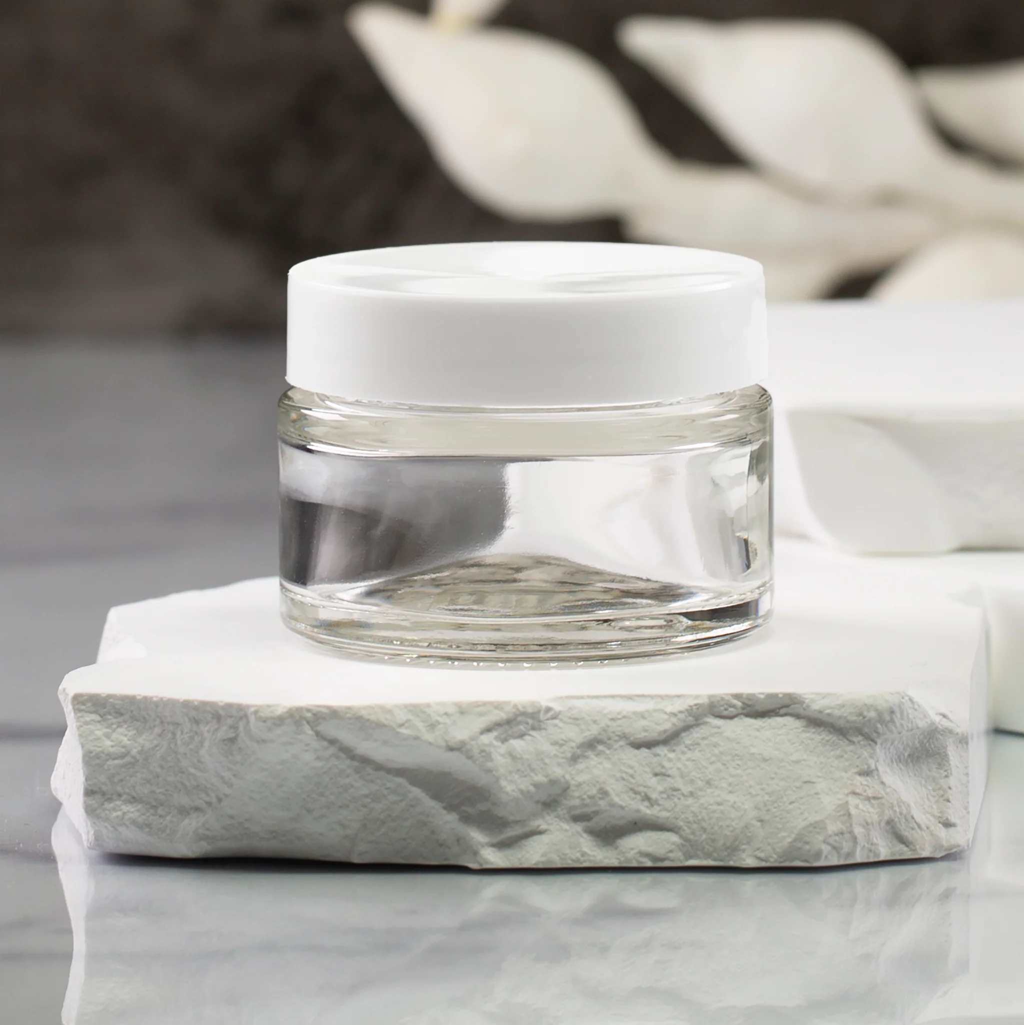 1 oz Clear Glass Jar with 48-400 Neck - Image 6