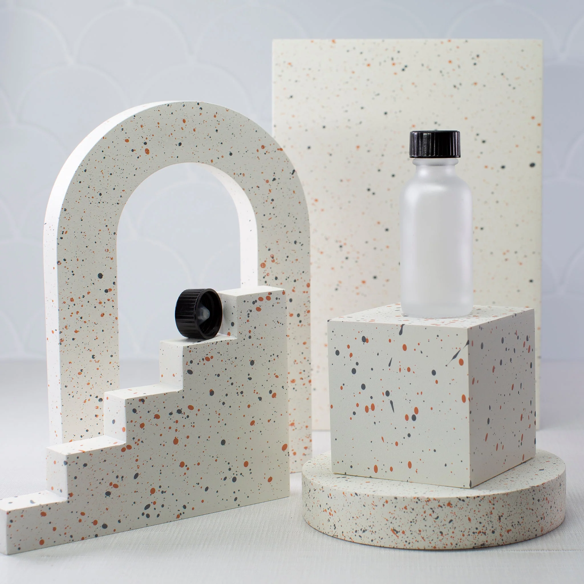 1 oz Frosted Glass Bottle with 20-400 Neck - Image 6