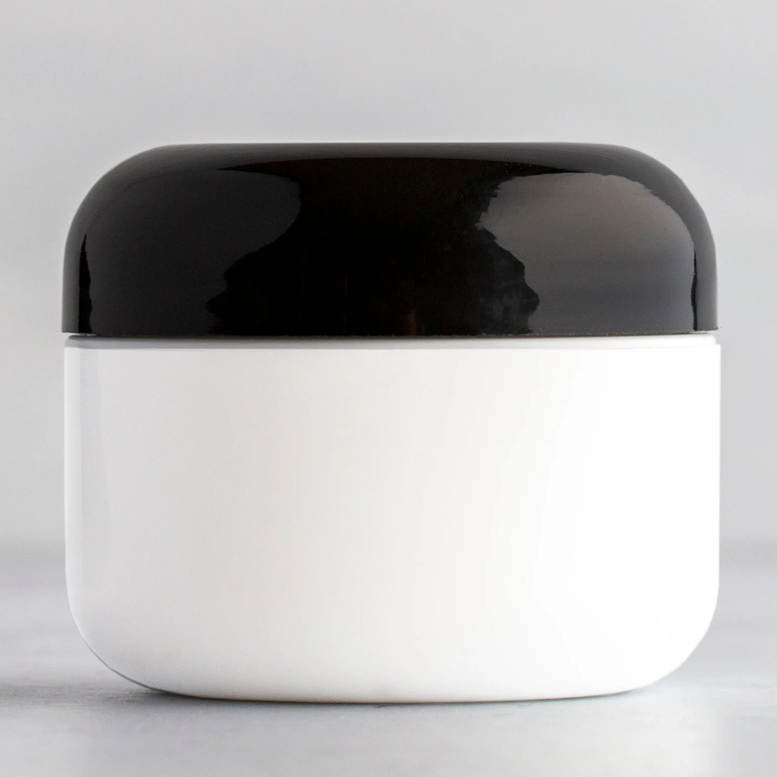 1 oz White Round Base Jar with 53-400 Neck - Image 2