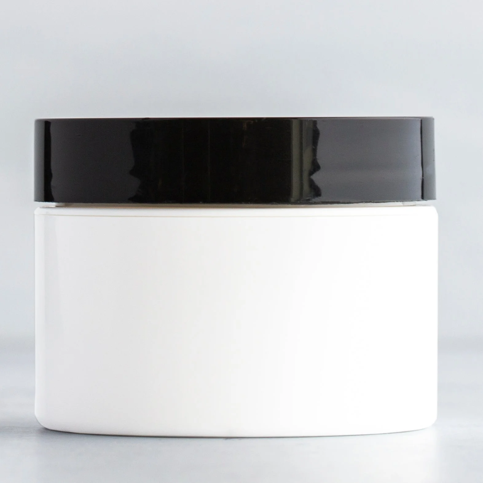 1 oz White Square Base Jar with 53-400 Neck - Image 2