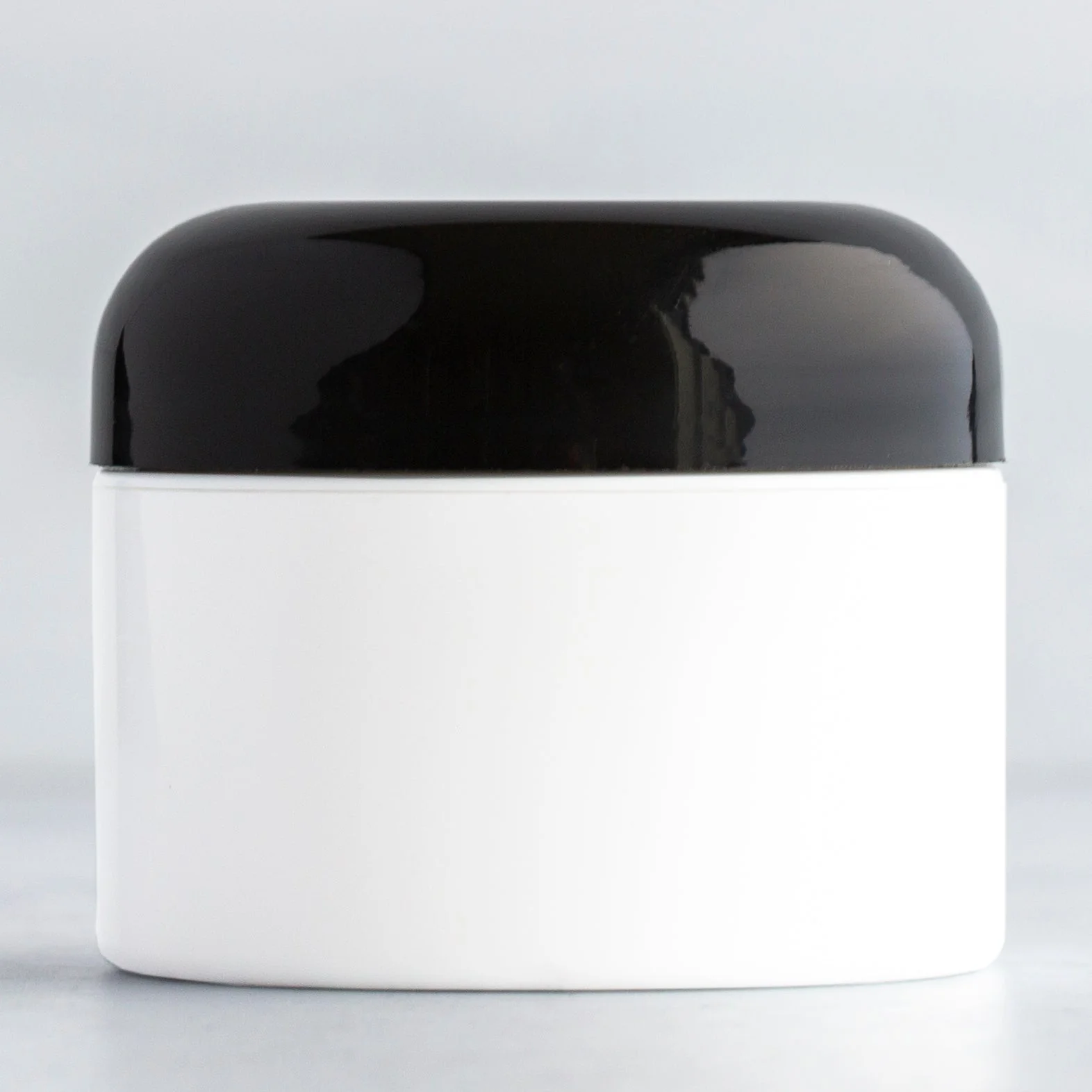 1 oz White Square Base Jar with 53-400 Neck - Image 4