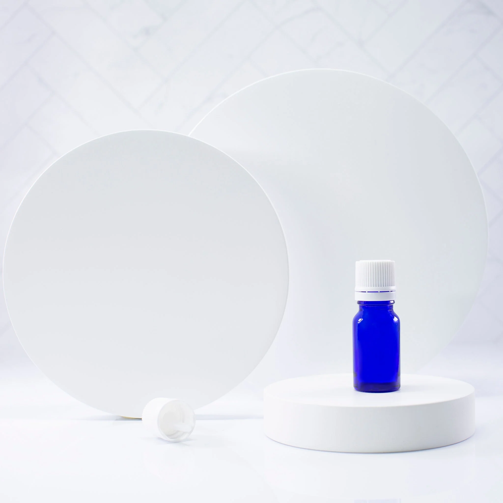 10 ml Blue Glass Essential Oil Bottle with 18-400 Neck - Image 6