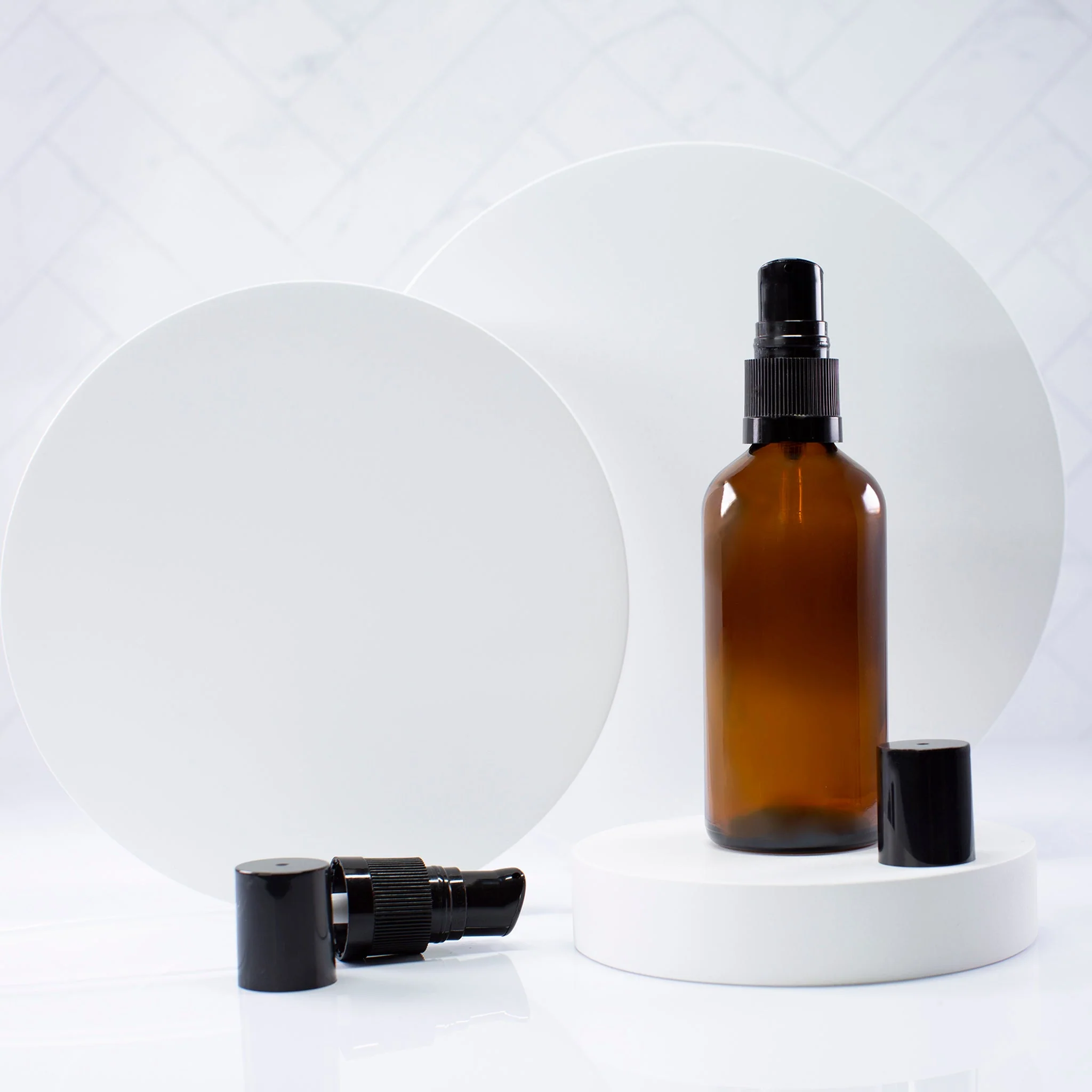 100 ml Amber Essential Oil Bottle with 18-400 Neck - Image 6
