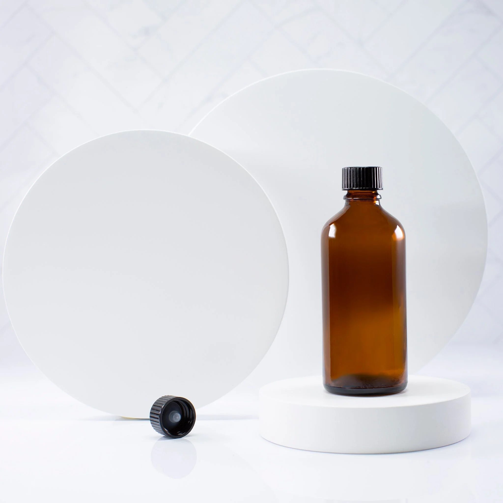 100 ml Amber Essential Oil Bottle with 18-400 Neck - Image 8