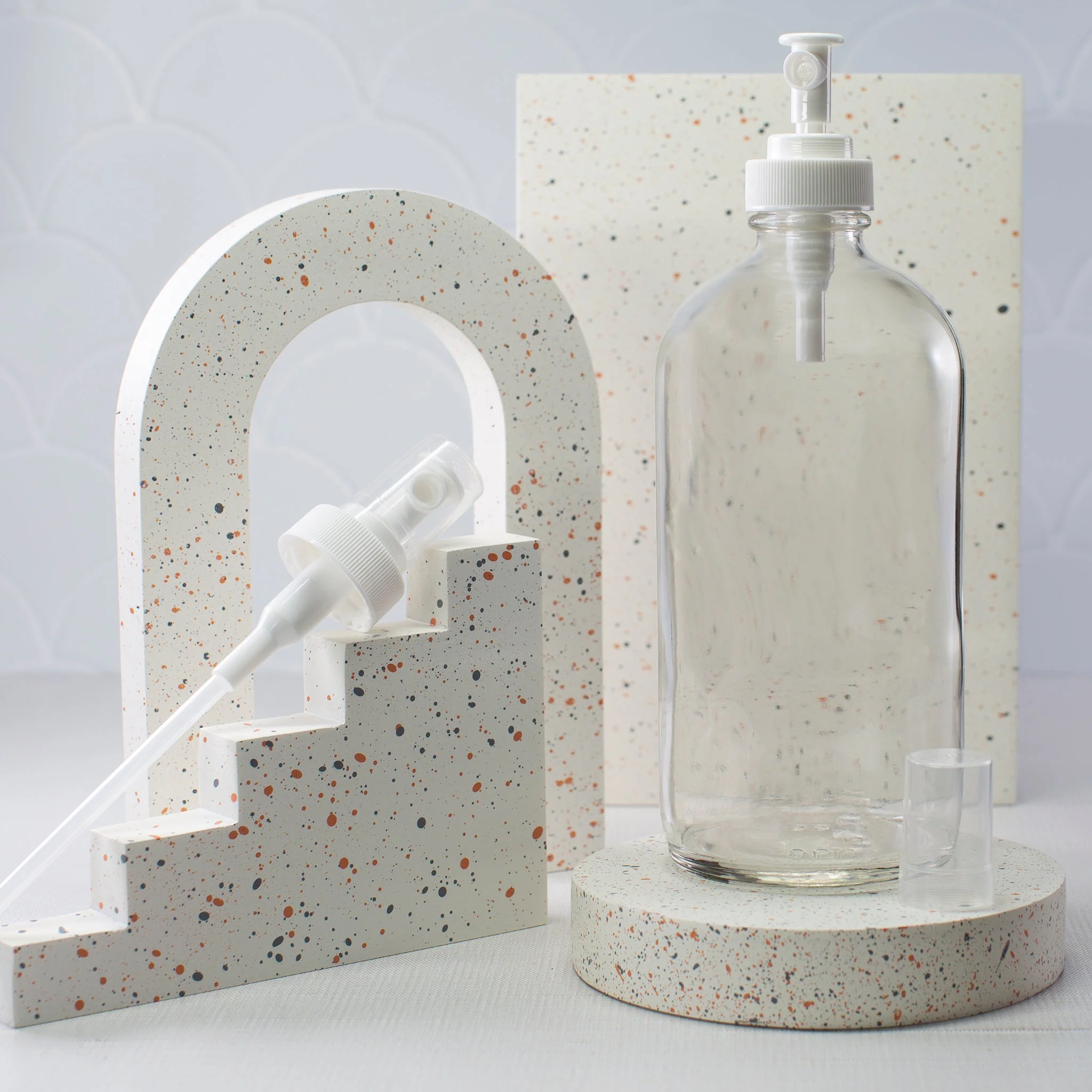 16 oz Clear Glass Bottle with 28-400 Neck - Image 6