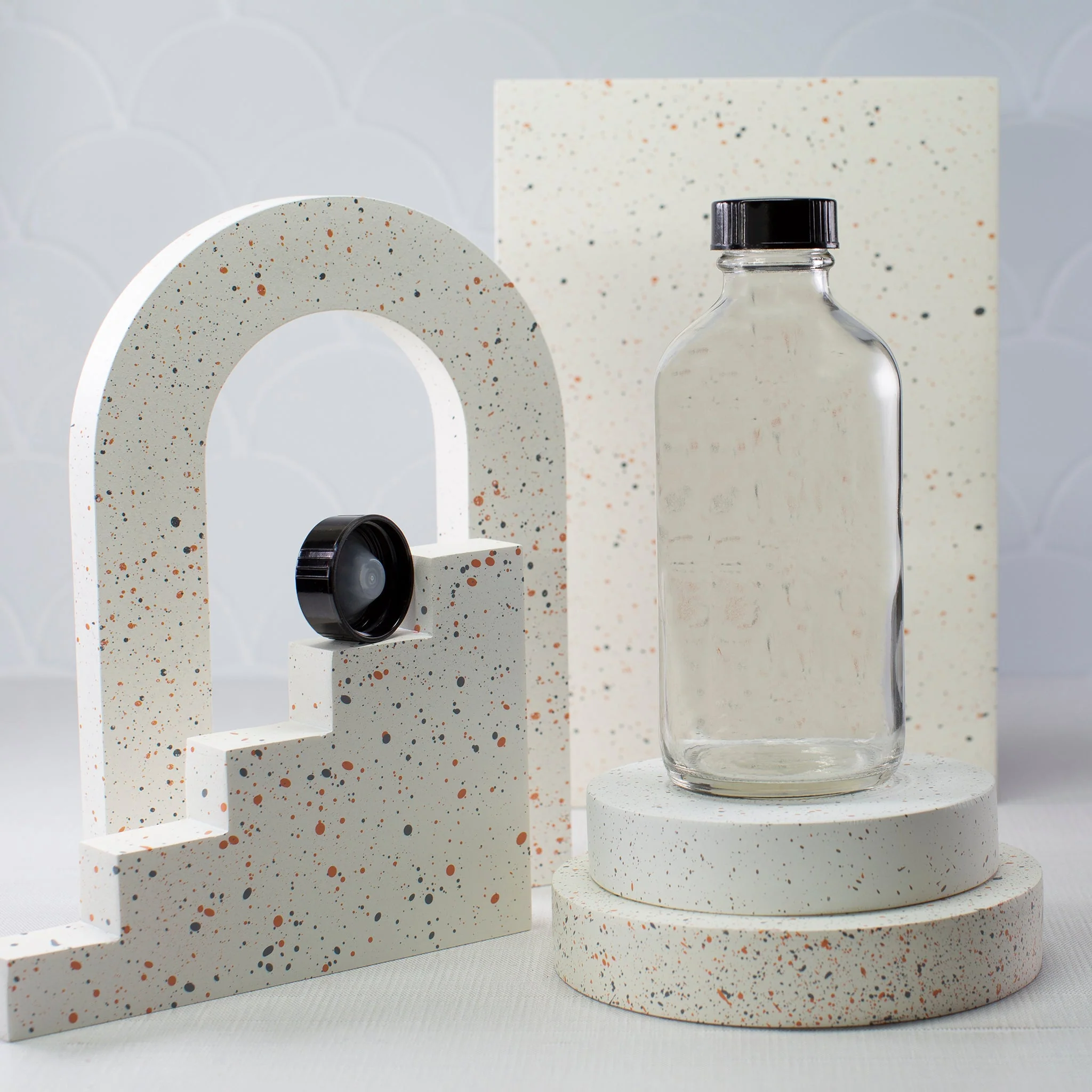 16 oz Clear Glass Bottle with 28-400 Neck - Image 7
