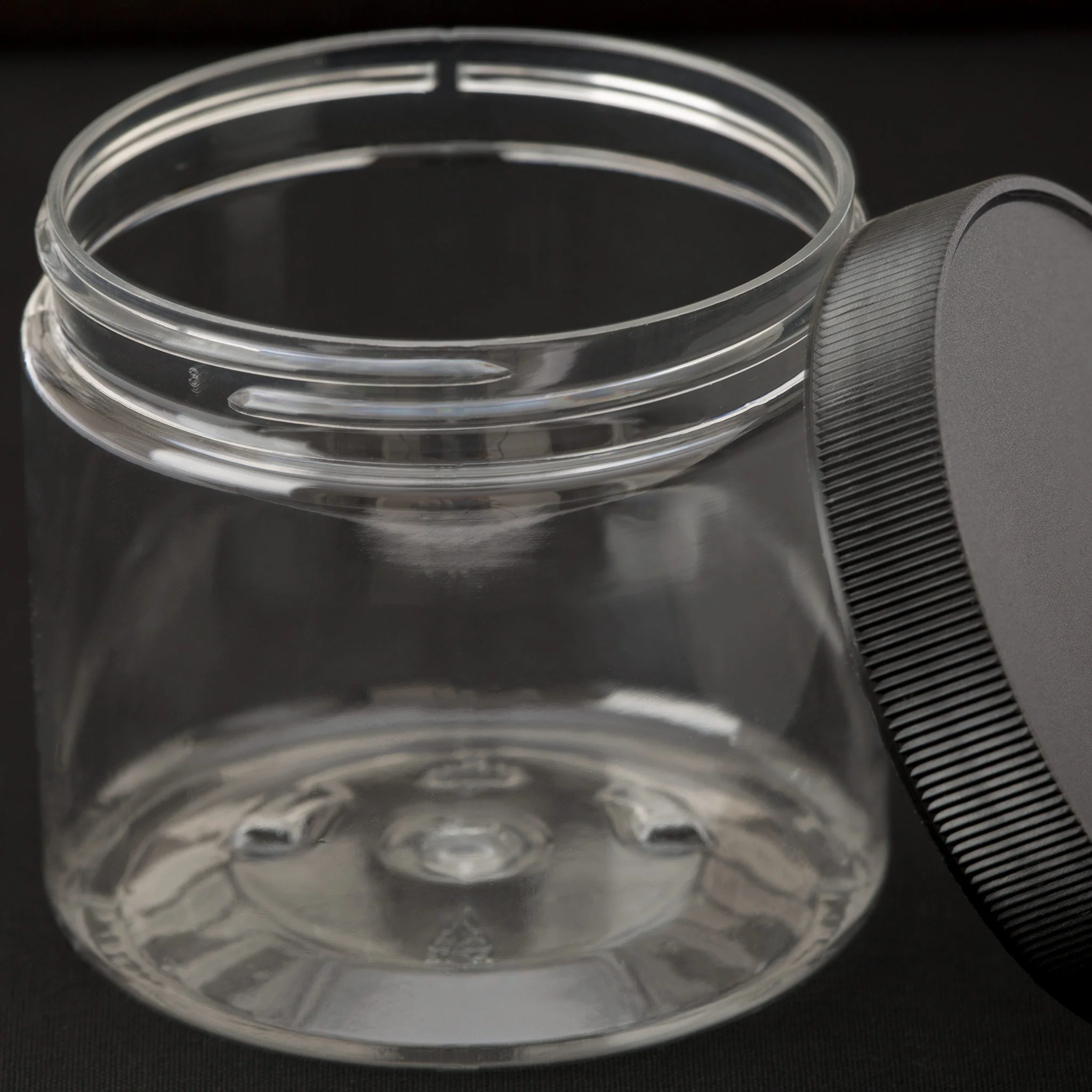 16 oz Clear Straight Sided Jar with 89-400 Neck - Image 3