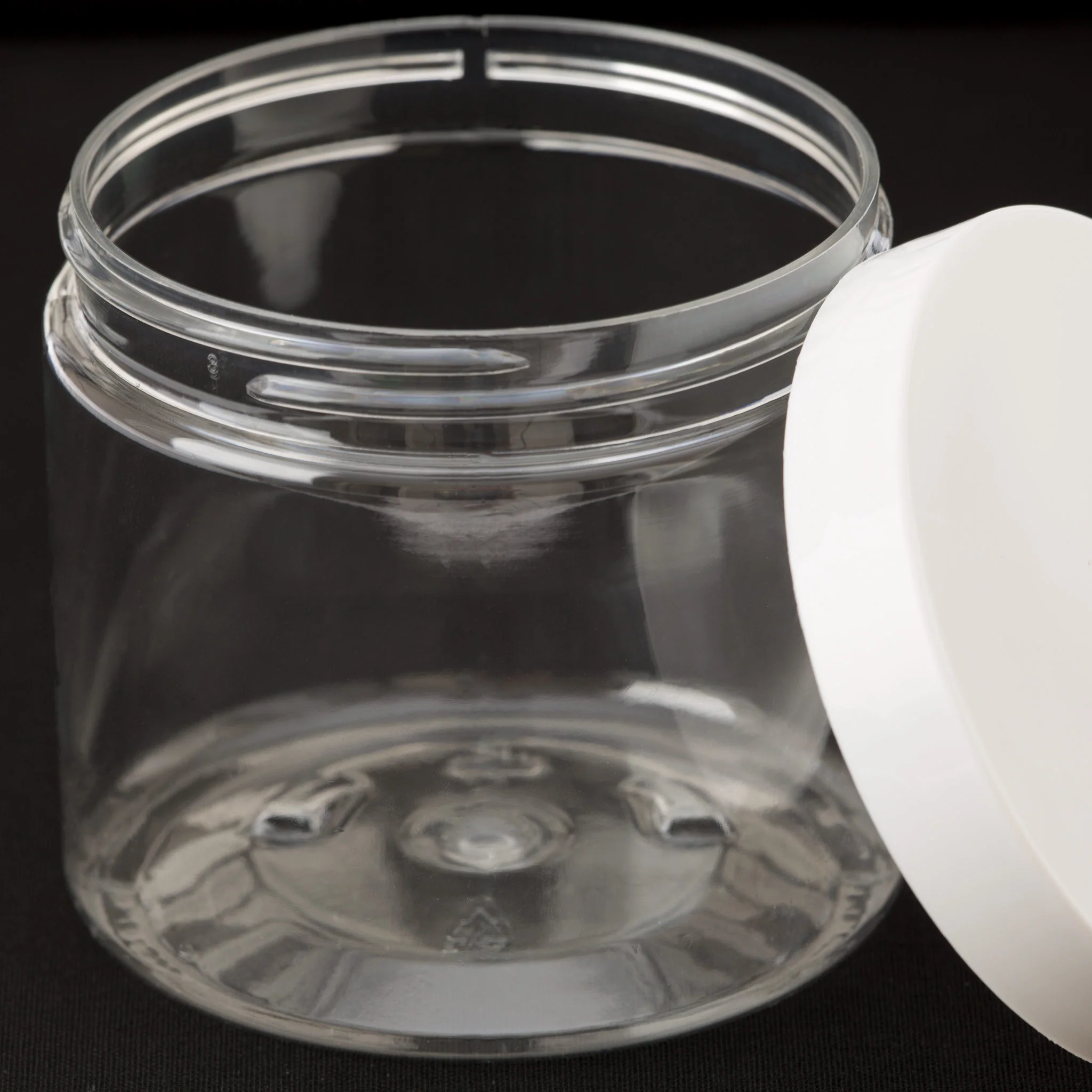 16 oz Clear Straight Sided Jar with 89-400 Neck - Image 4