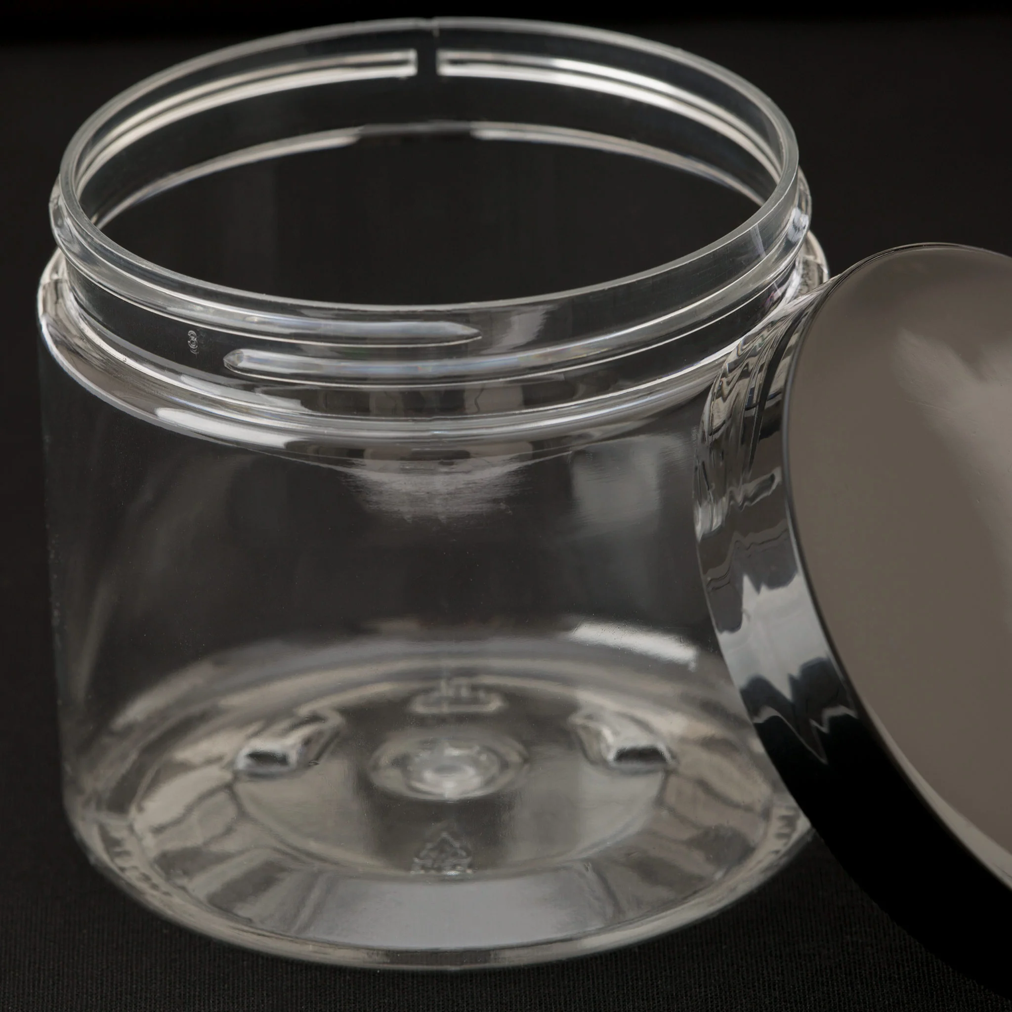 16 oz Clear Straight Sided Jar with 89-400 Neck - Image 6