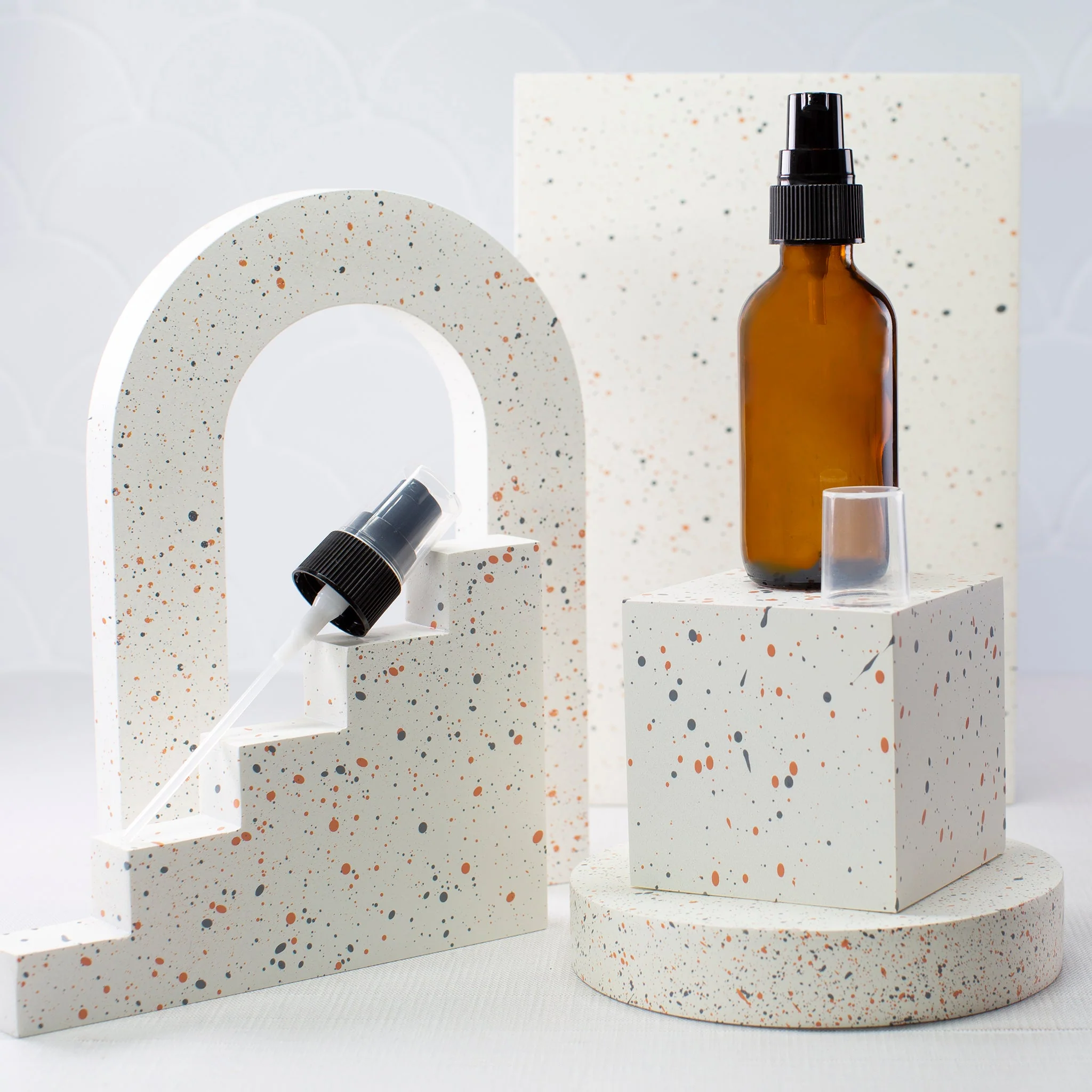 2 oz Amber Glass Bottle with 20-400 Neck - Image 2