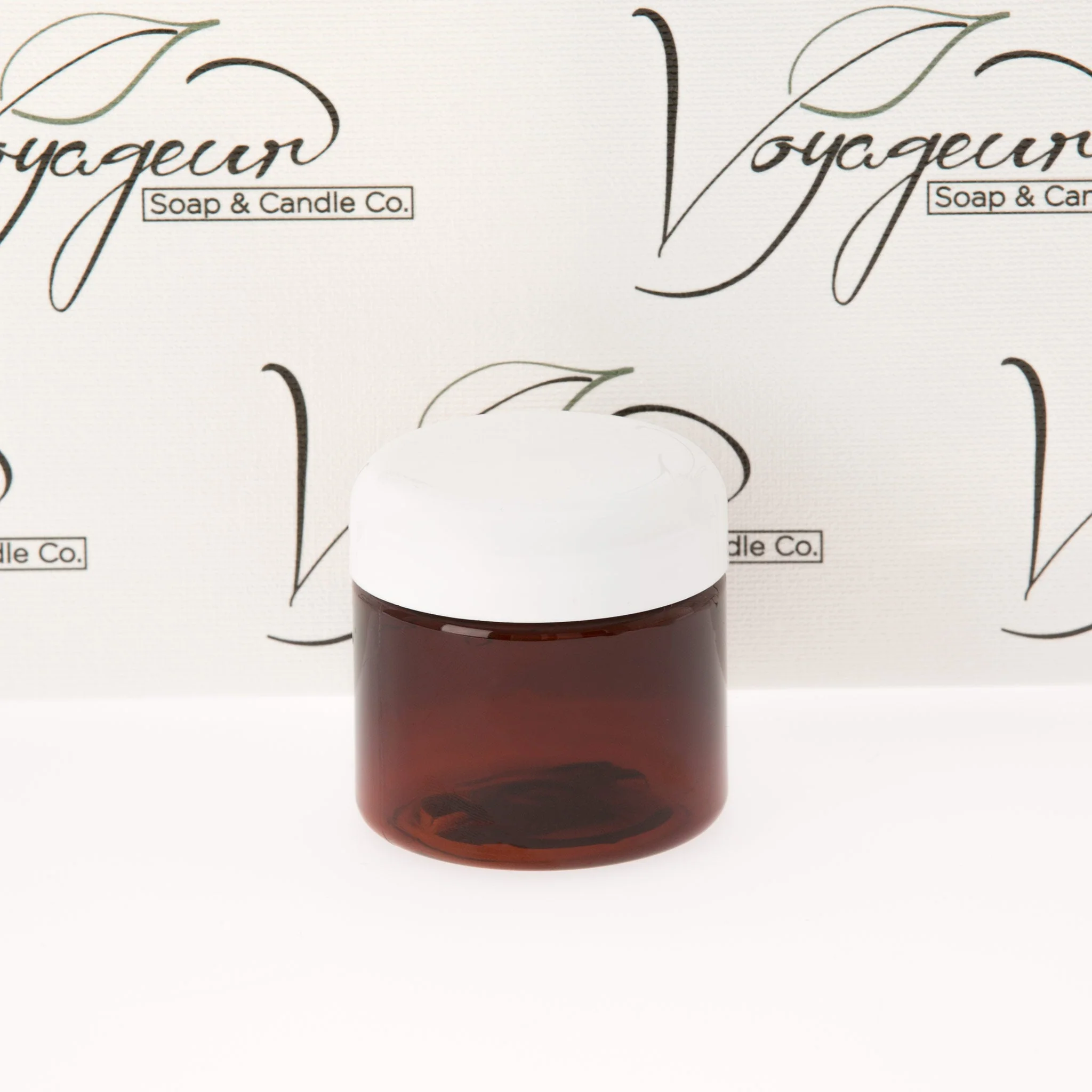 2 oz Amber Straight Sided Jar with 48-400 Neck - Image 3