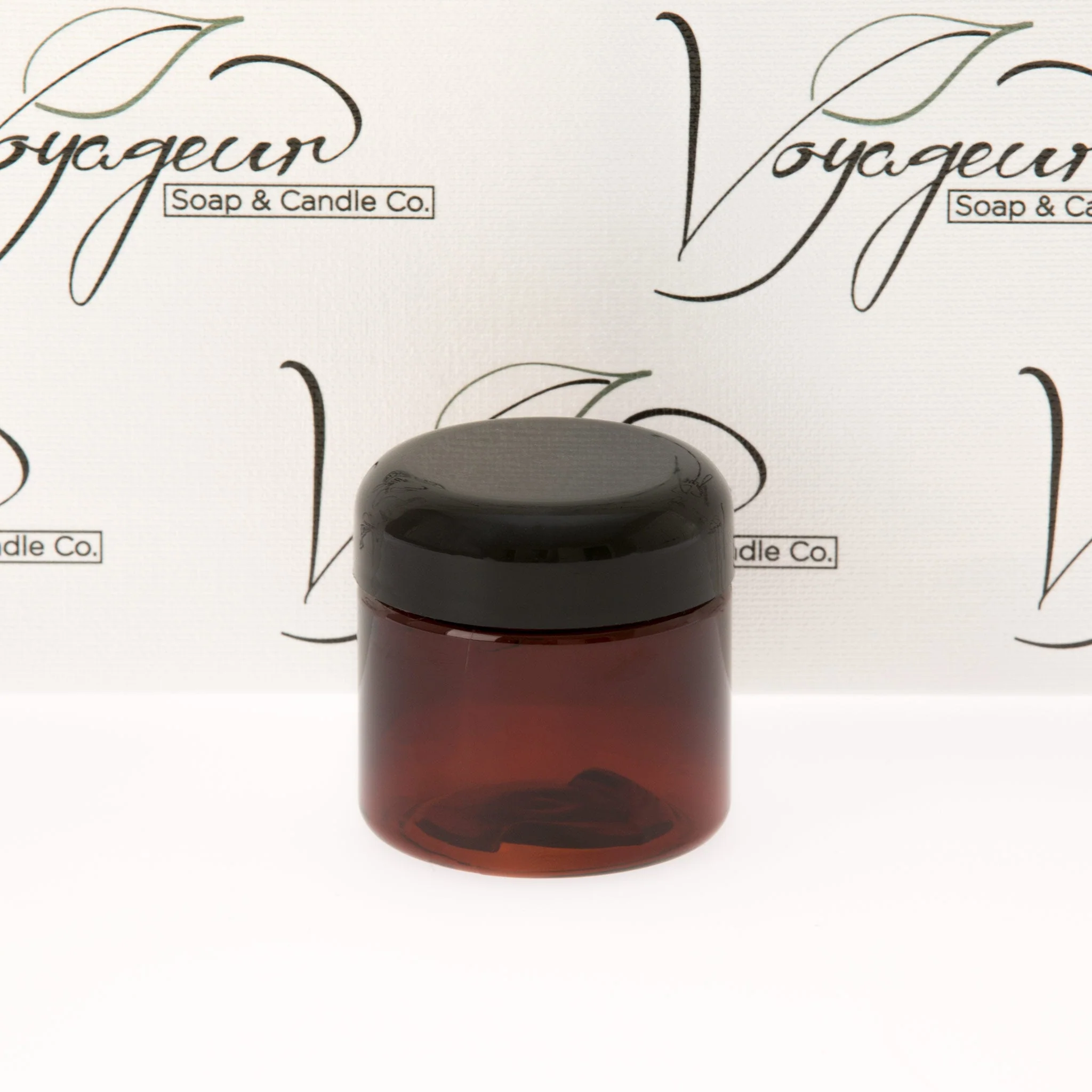2 oz Amber Straight Sided Jar with 48-400 Neck - Image 5