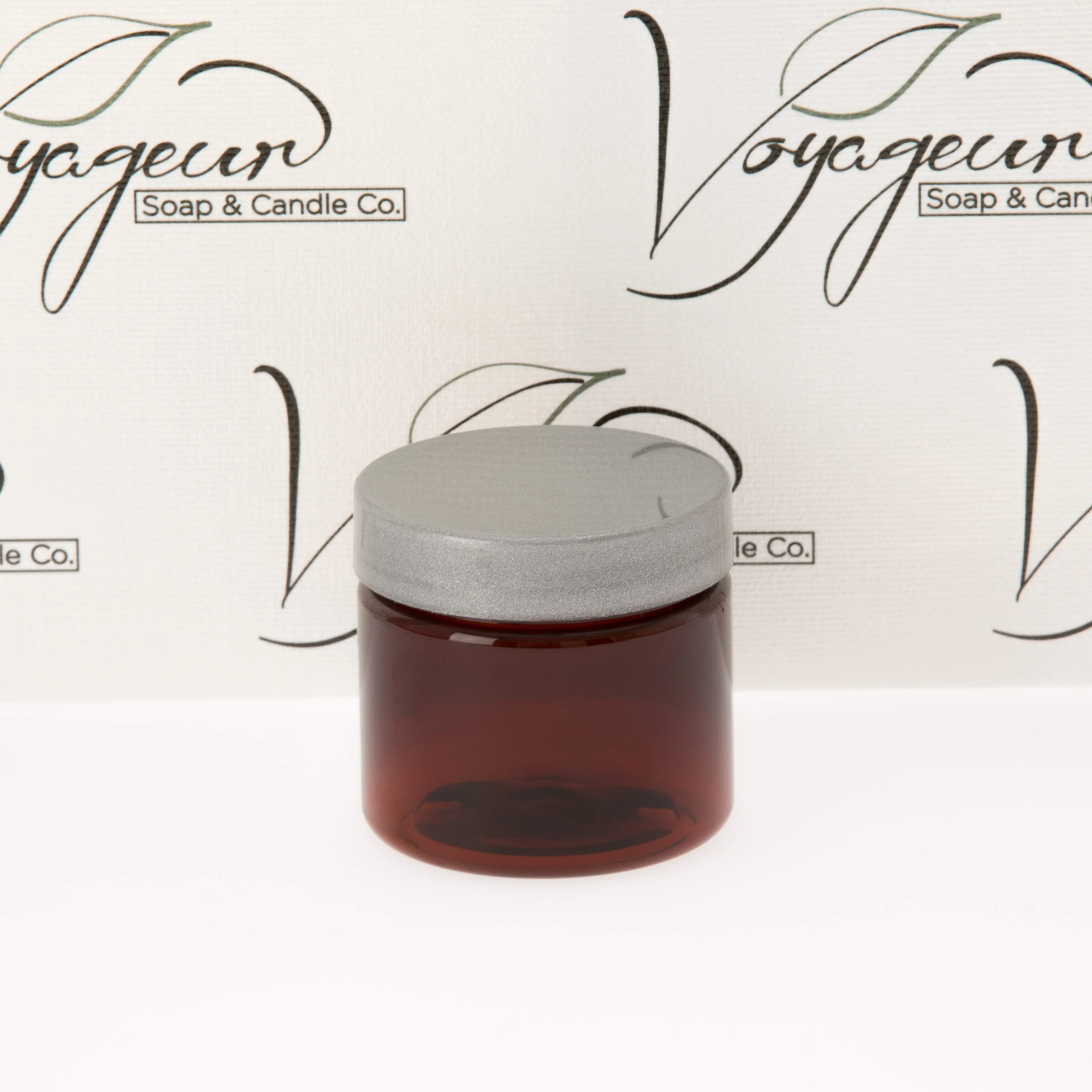 2 oz Amber Straight Sided Jar with 48-400 Neck - Image 6