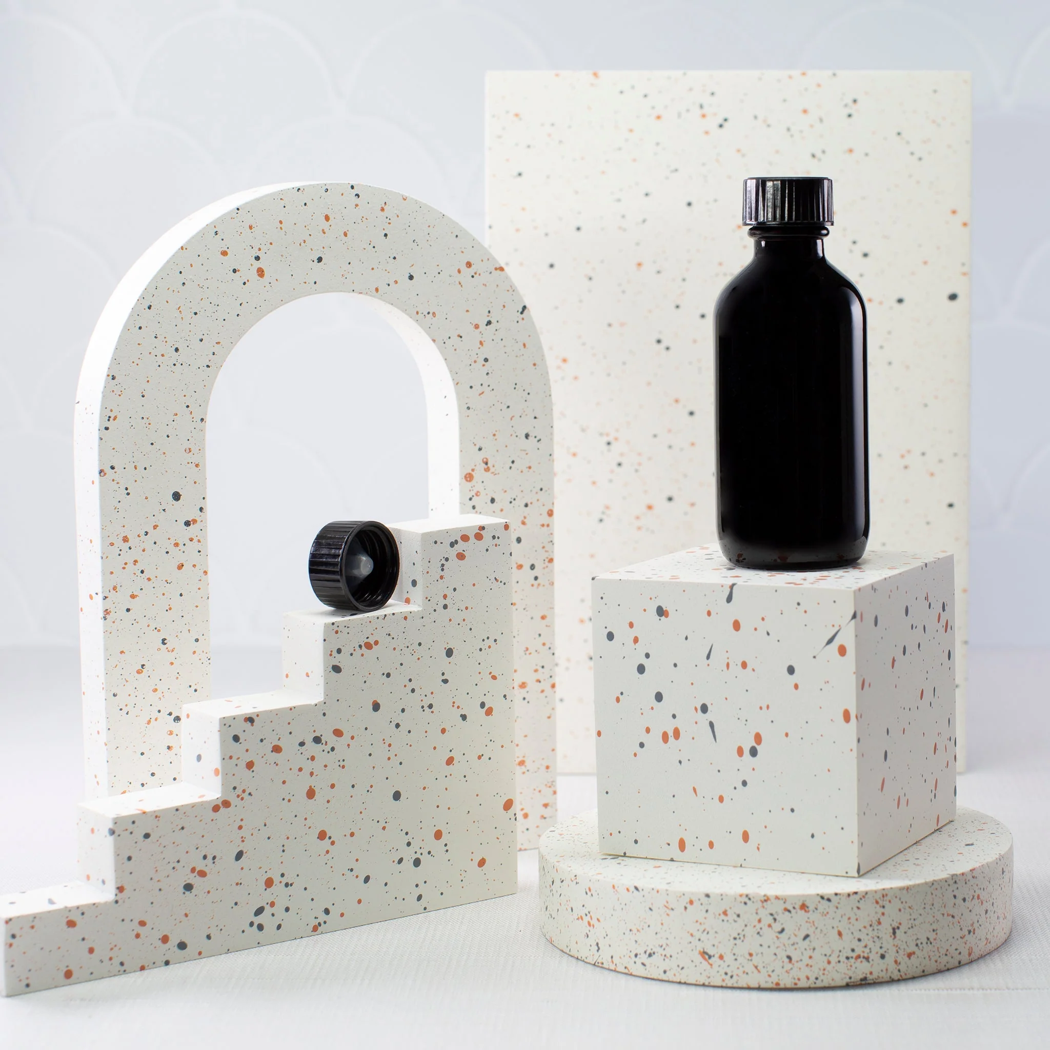 2 oz Black Glass Bottle with 20-400 Neck - Image 4