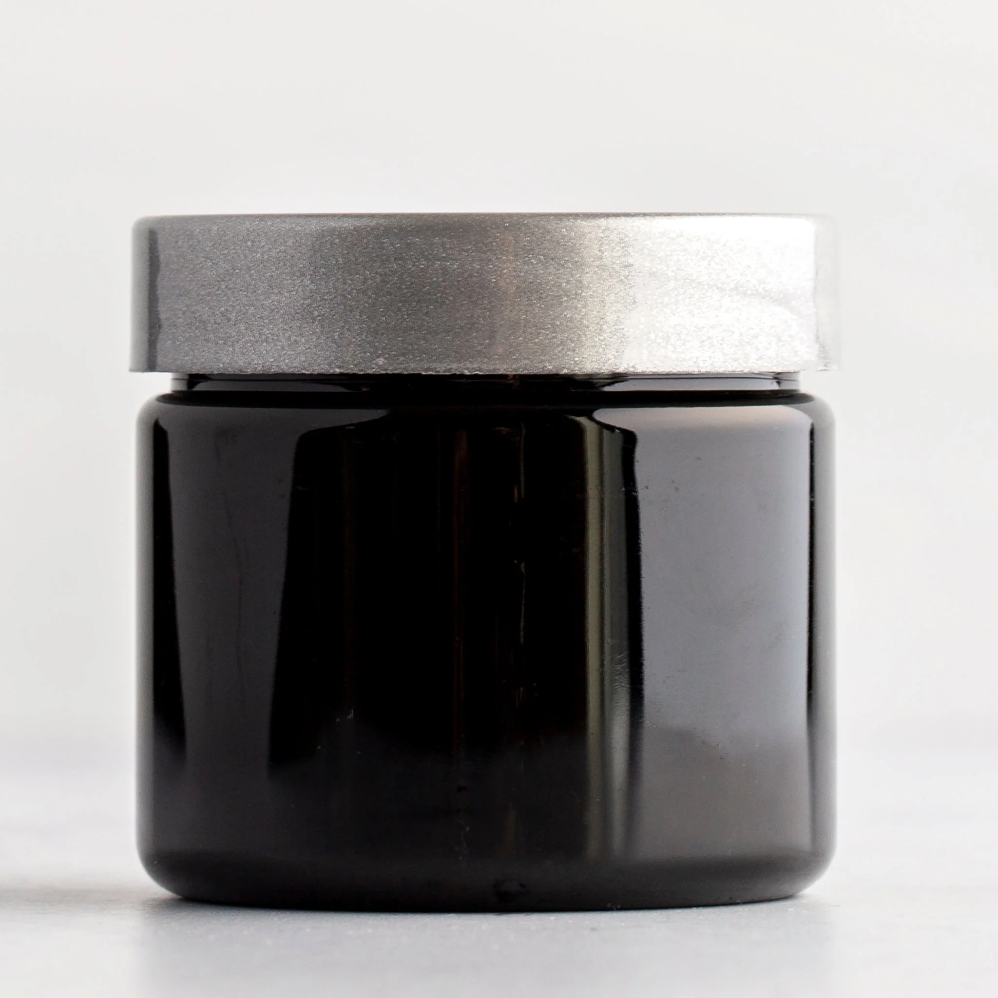 2 oz Black Straight Sided Jar with 48-400 Neck - Image 4