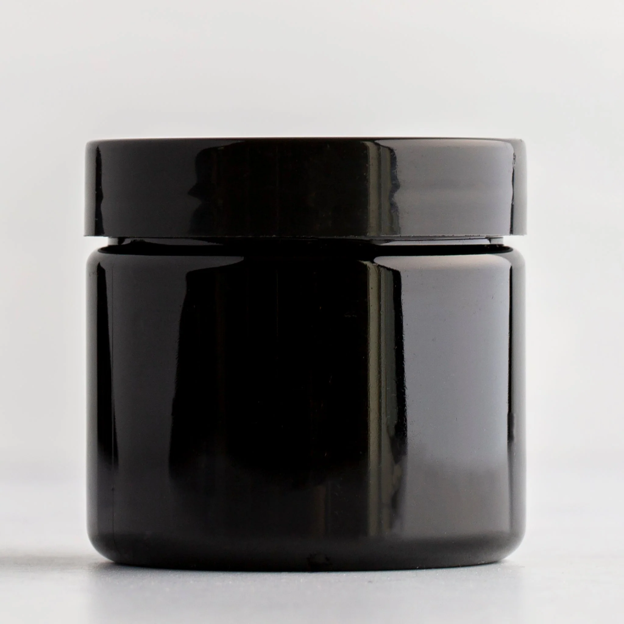 2 oz Black Straight Sided Jar with 48-400 Neck - Image 5