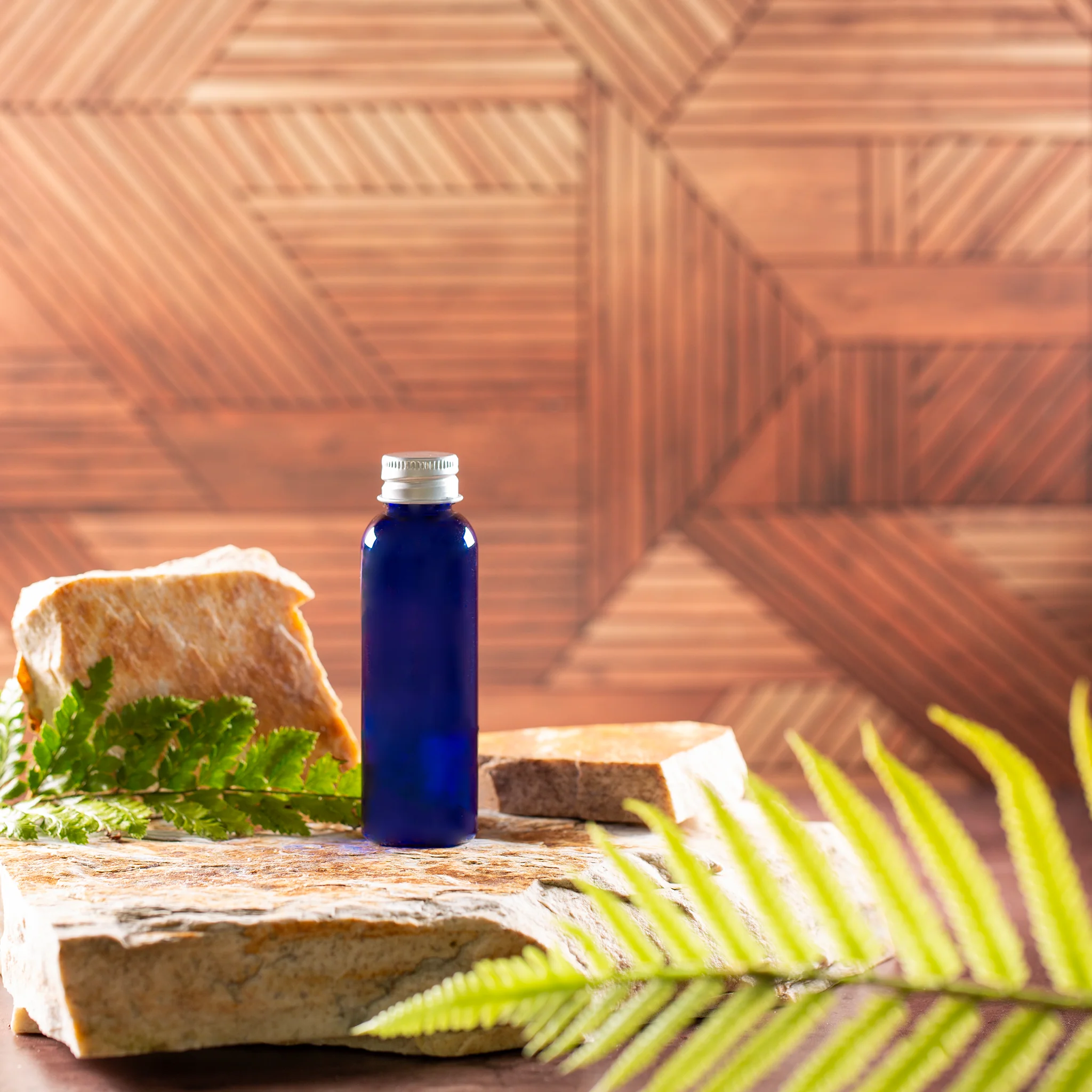 2 oz Blue PET Bullet Bottle with 20-410 Neck - Image 3