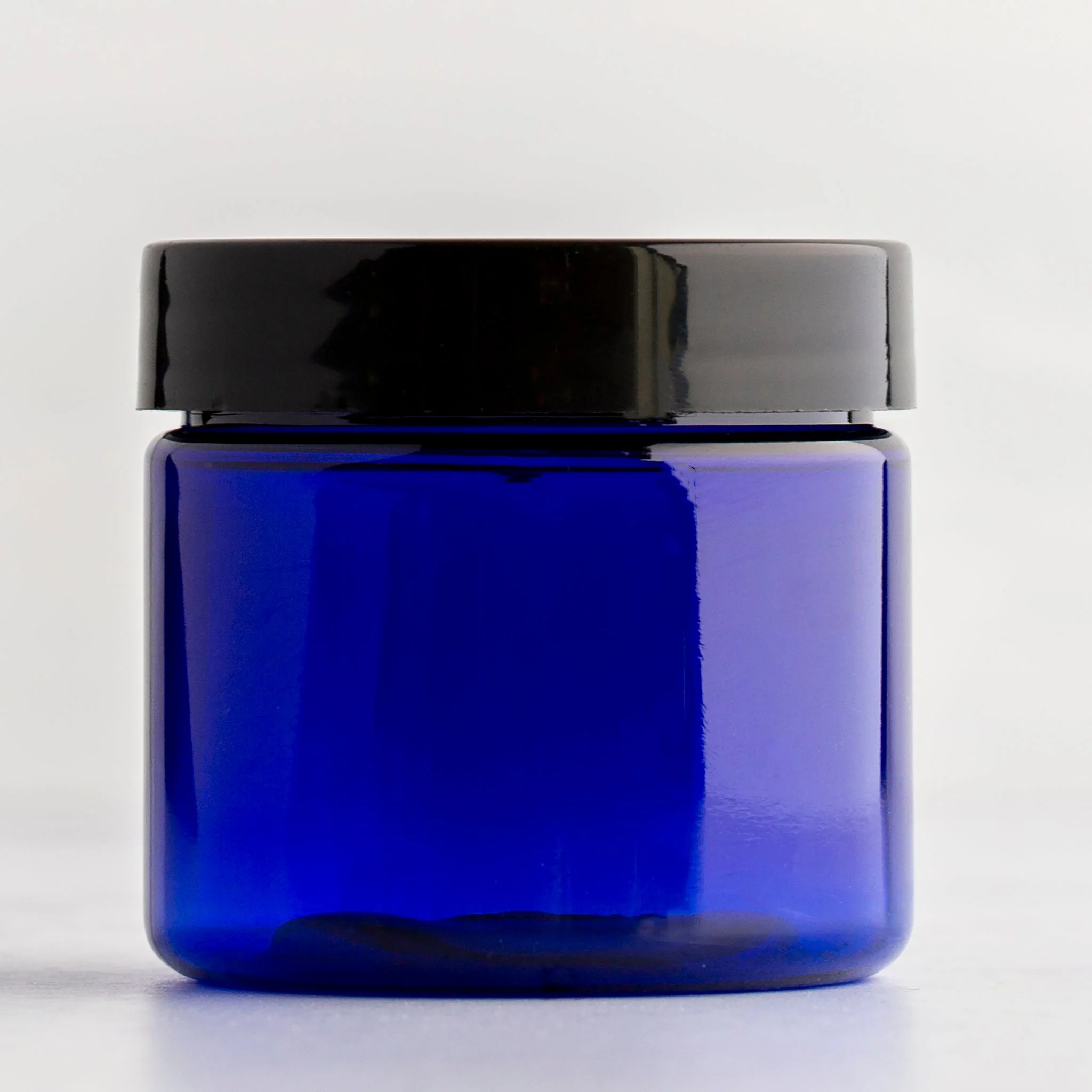2 oz Blue Straight Sided Jar with 48-400 Neck - Image 5