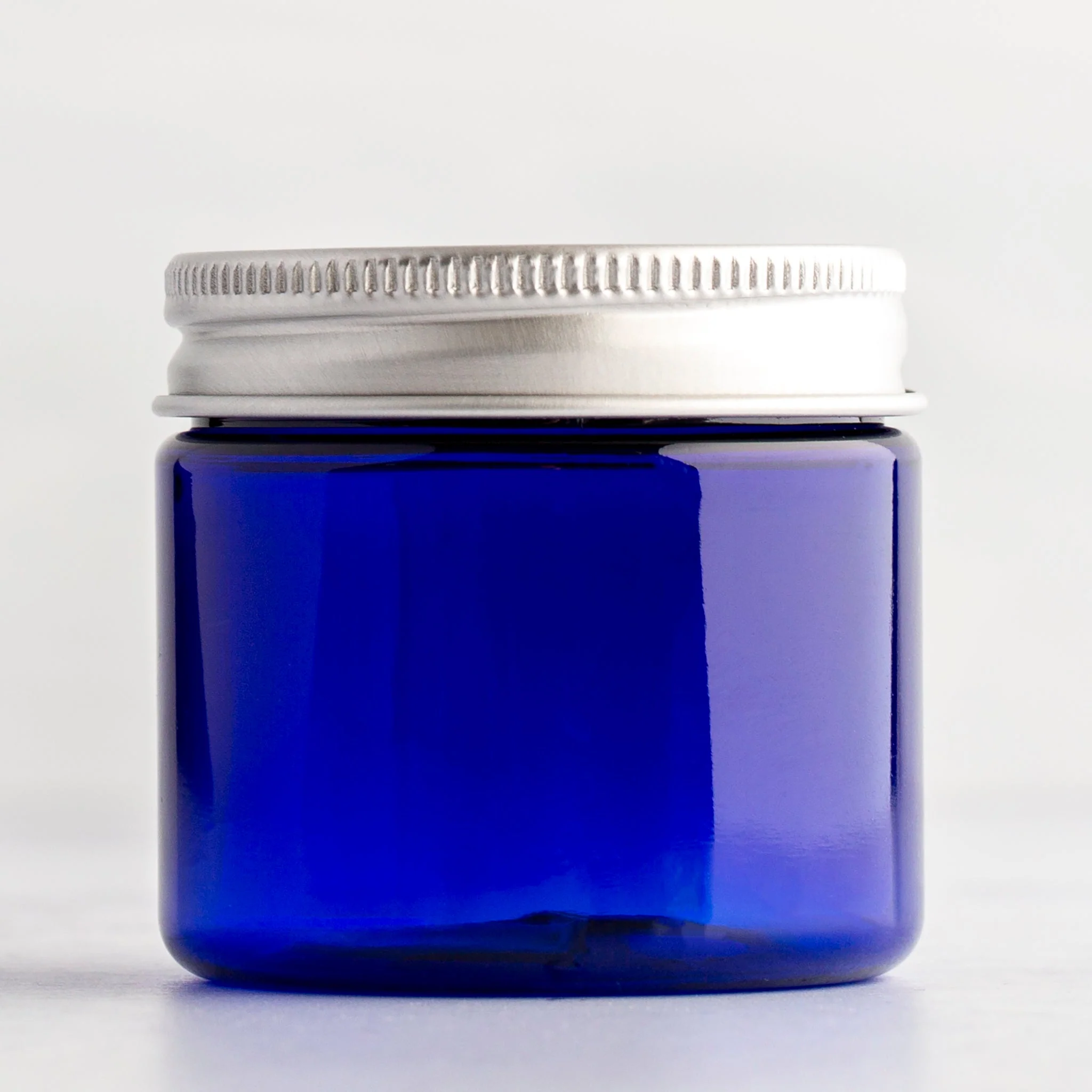 2 oz Blue Straight Sided Jar with 48-400 Neck - Image 7