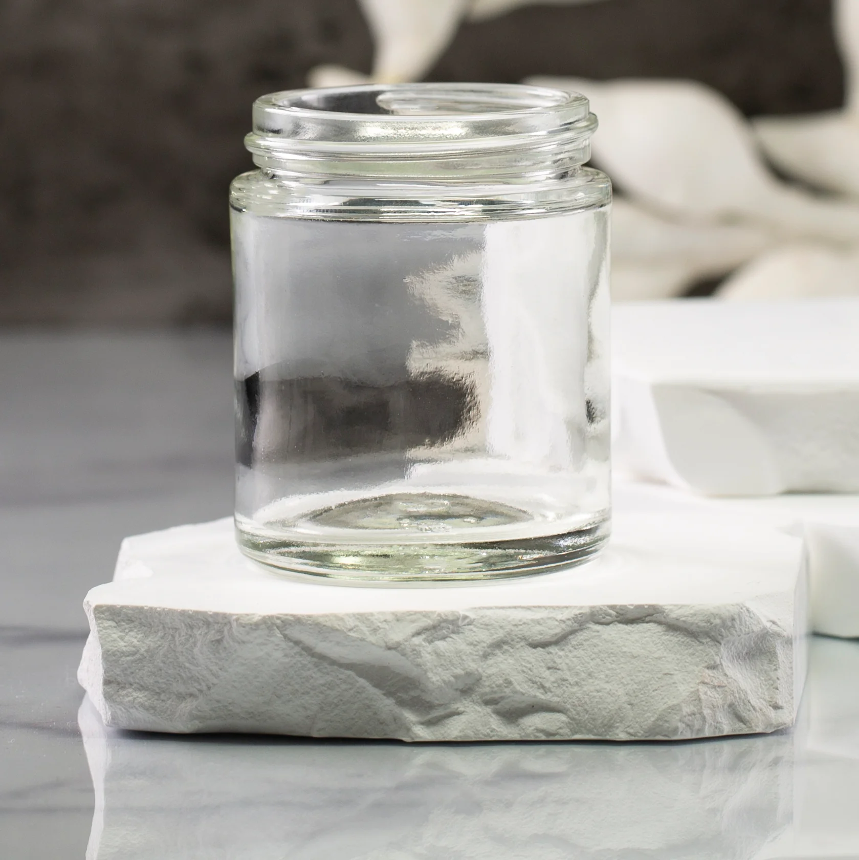 2 oz Clear Glass Jar with 48-400 Neck - Image 2