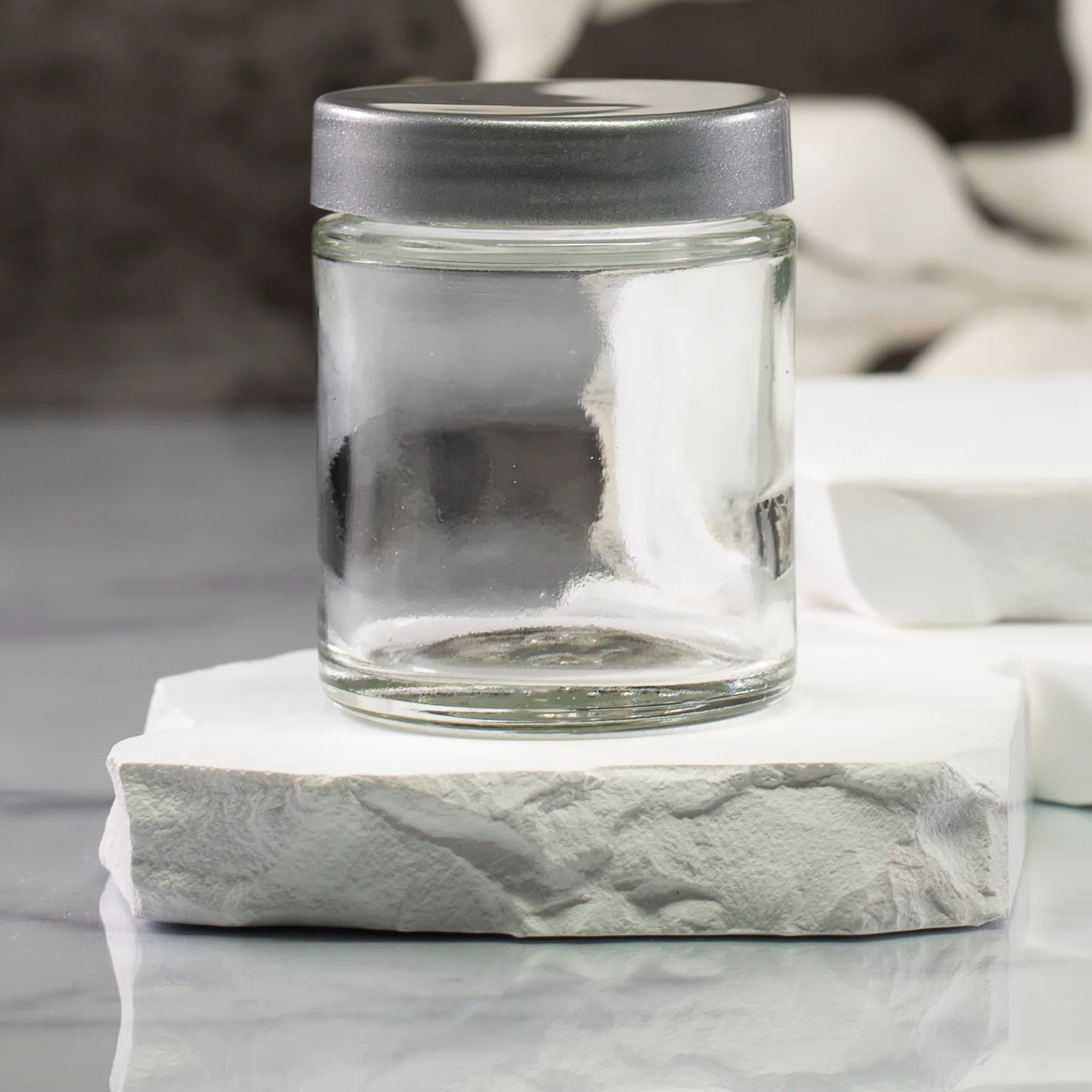 2 oz Clear Glass Jar with 48-400 Neck - Image 4