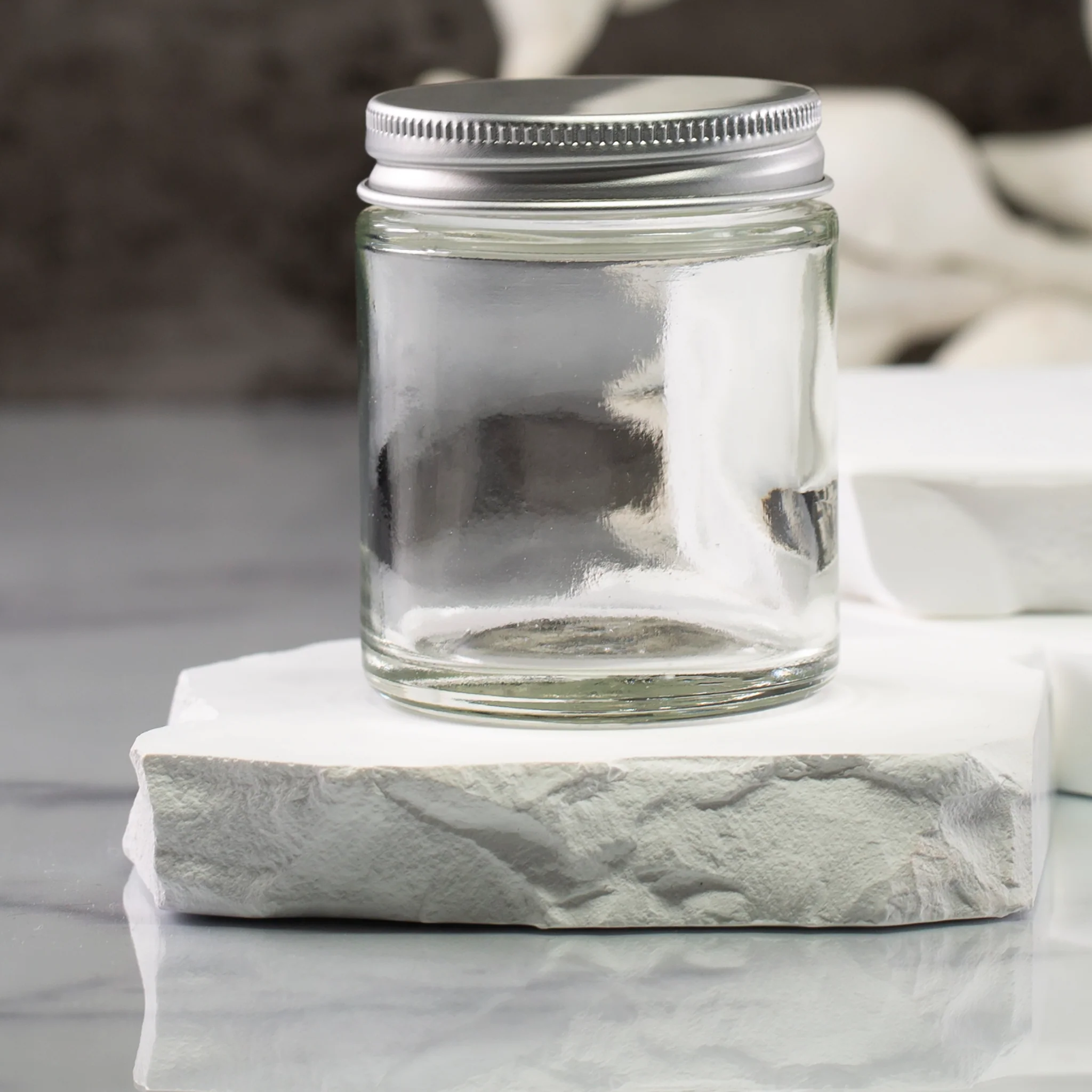 2 oz Clear Glass Jar with 48-400 Neck - Image 6