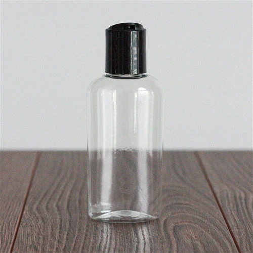 2 oz Clear PET Cosmo Oval with 20-410 Neck - Image 2