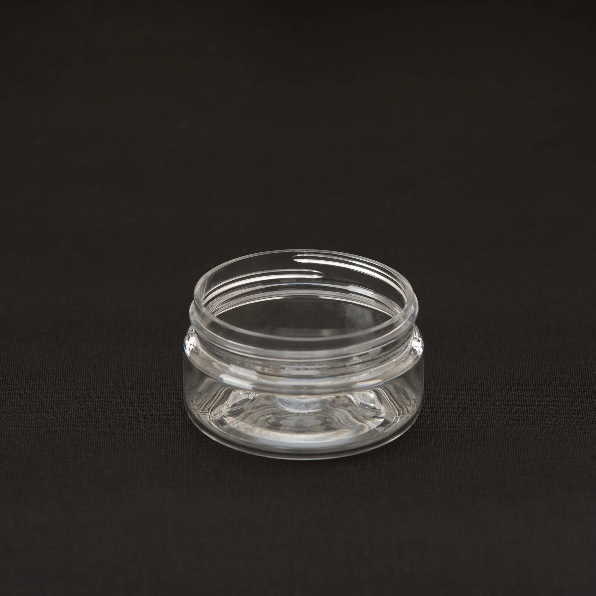 2 oz Clear Shallow Jar with 58-400 Neck