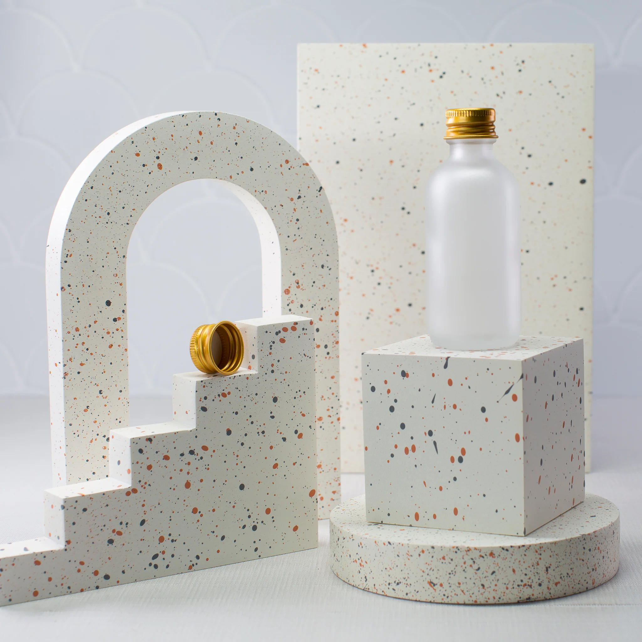 2 oz Frosted Glass Bottle with 20-400 Neck - Image 4