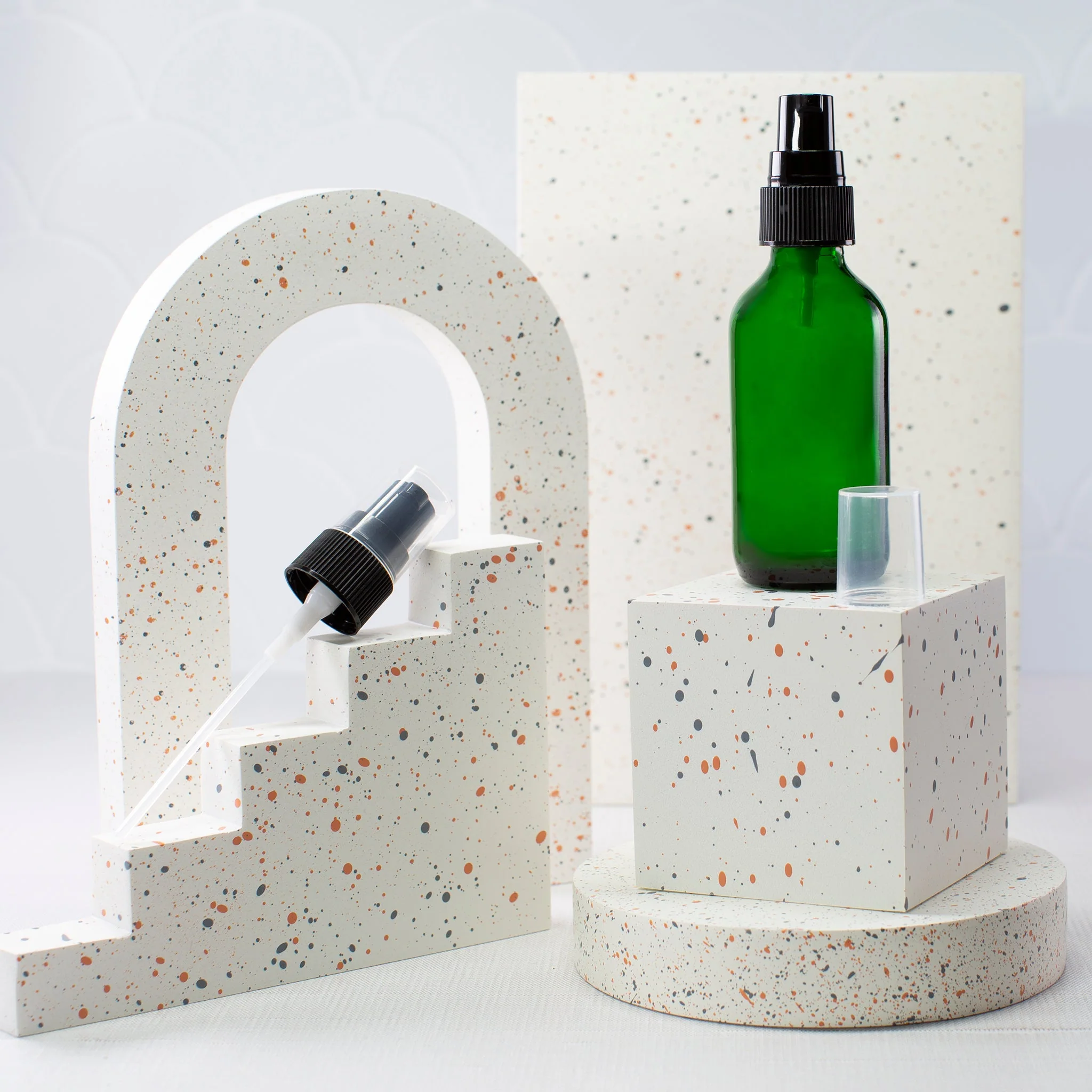 2 oz Green Glass Bottle with 20-400 Neck - Image 2