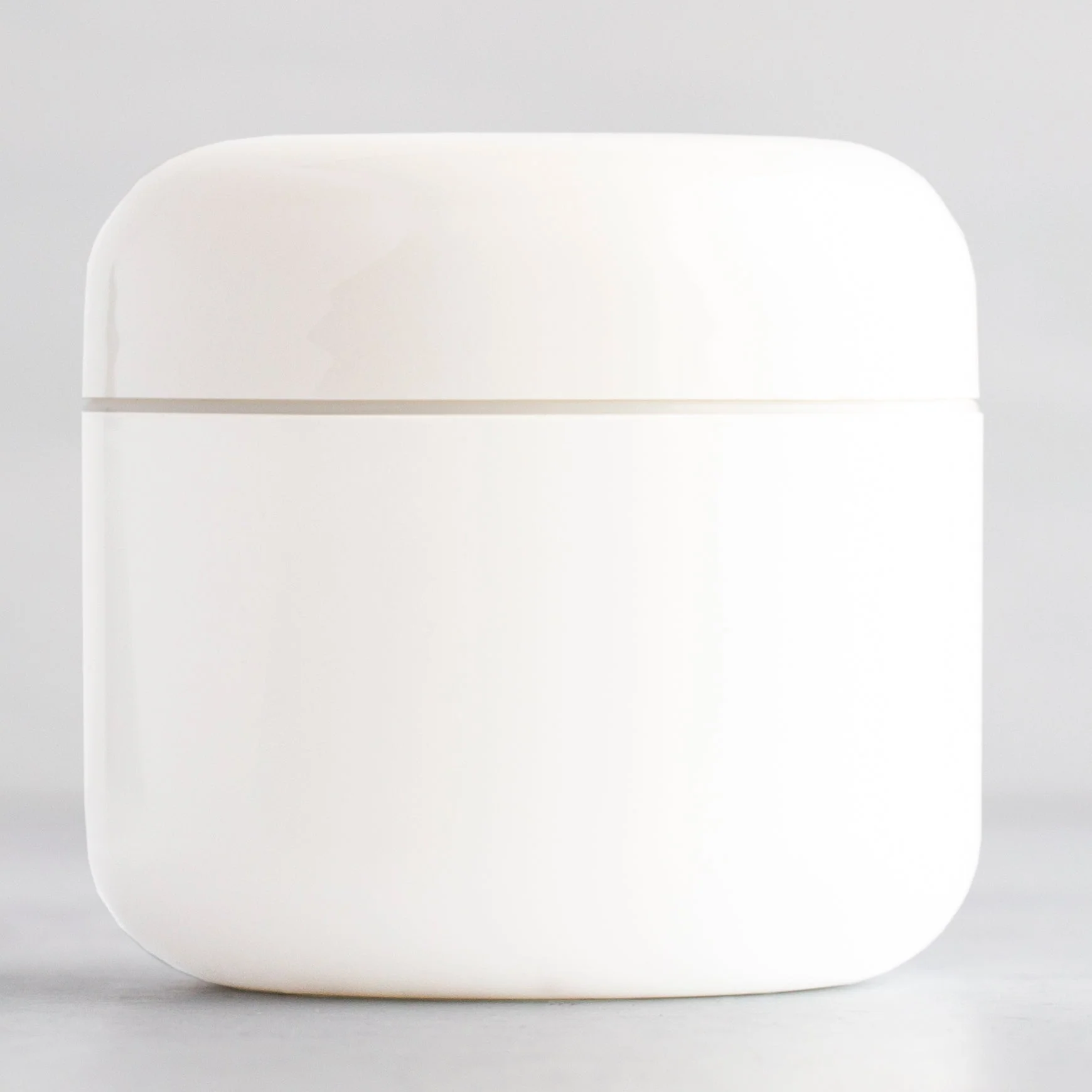 2 oz White Round Base Jar with 58-400 Neck