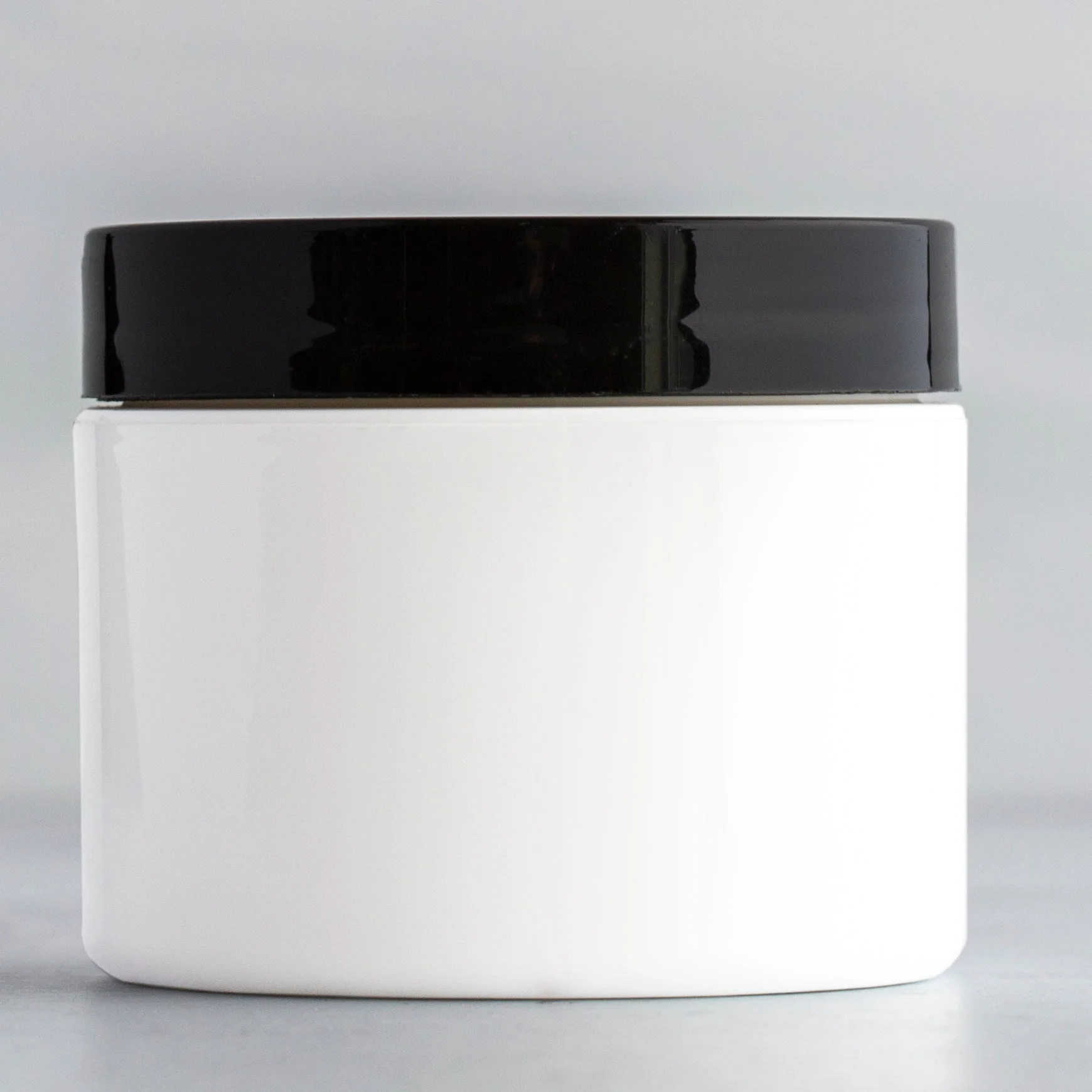 2 oz White Square Base Jar with 58-400 Neck - Image 2