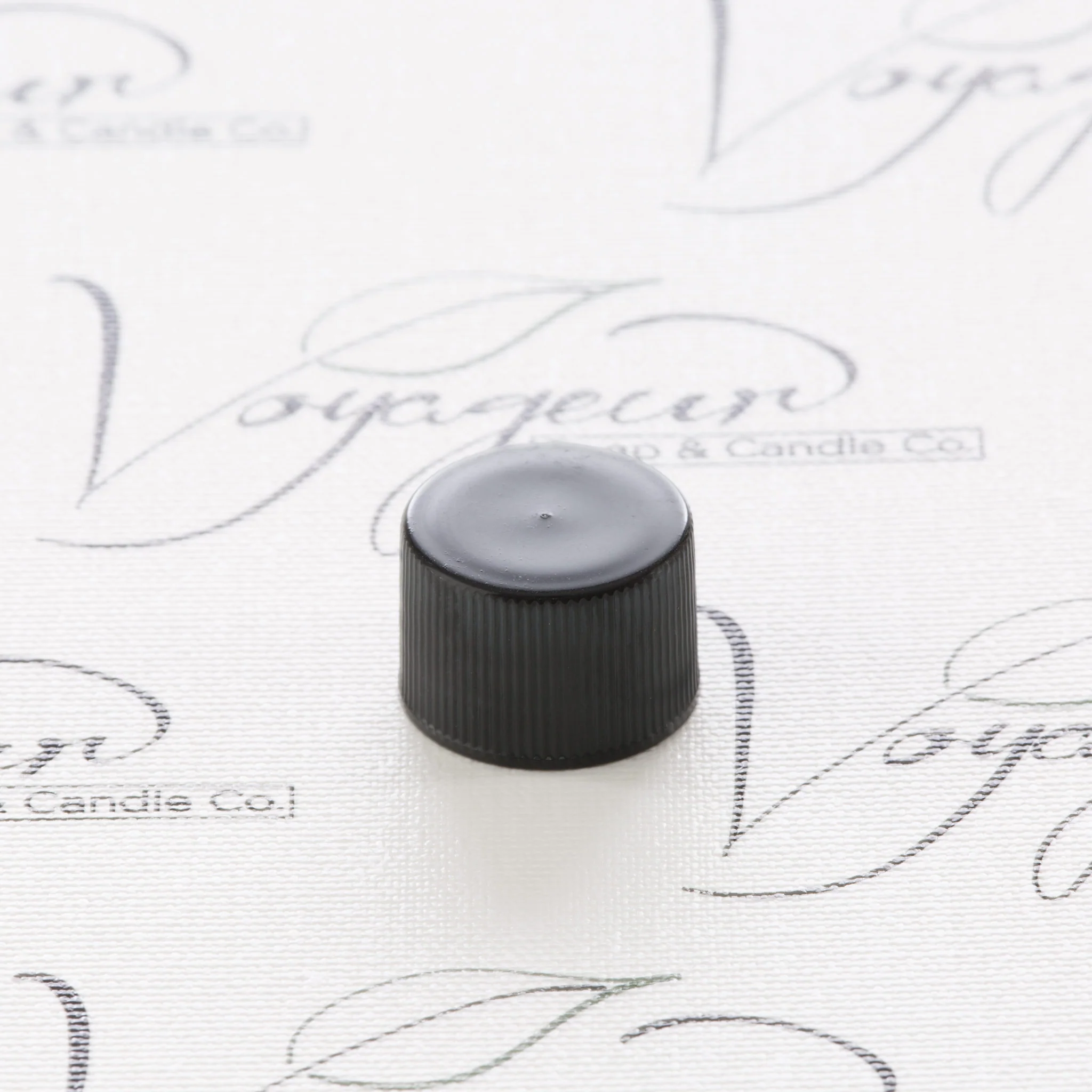 20-410 Black Ribbed Screw Cap - Image 2