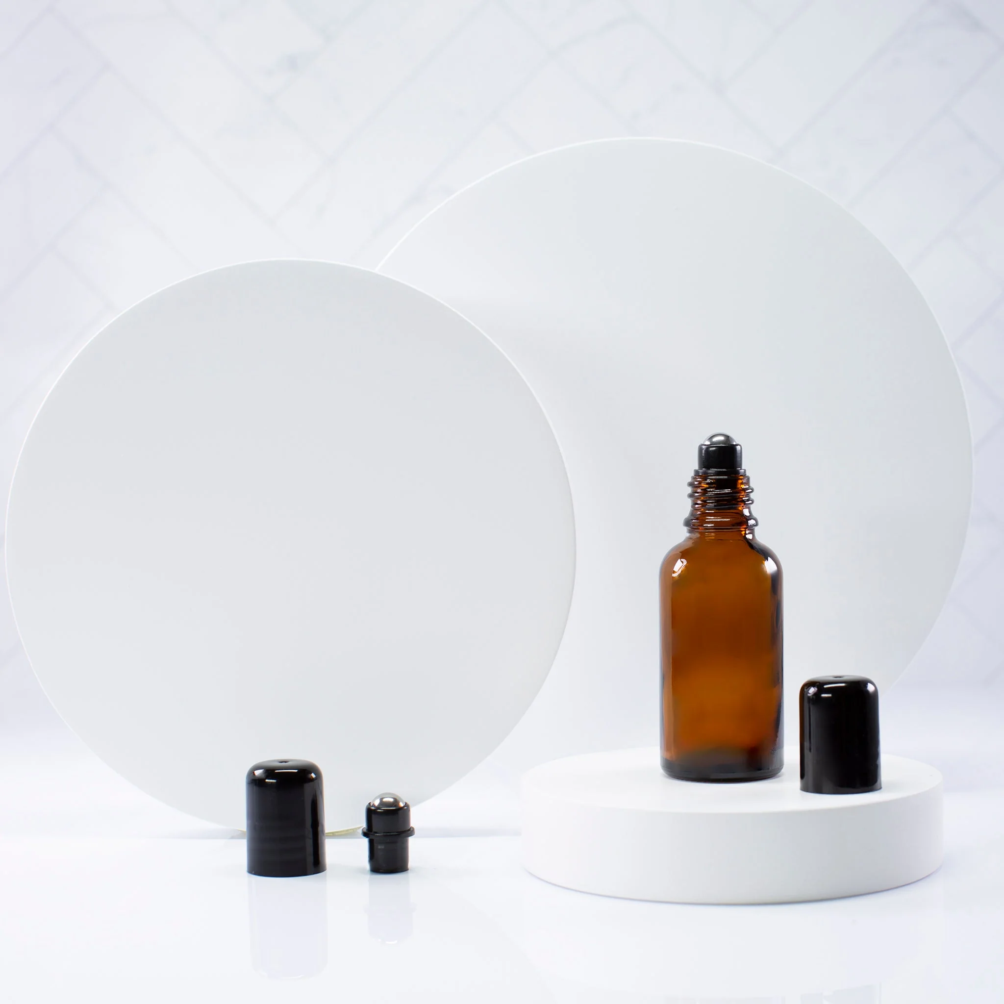 30 ml Amber Glass Essential Oil Bottle with 18-400 Neck - Image 3