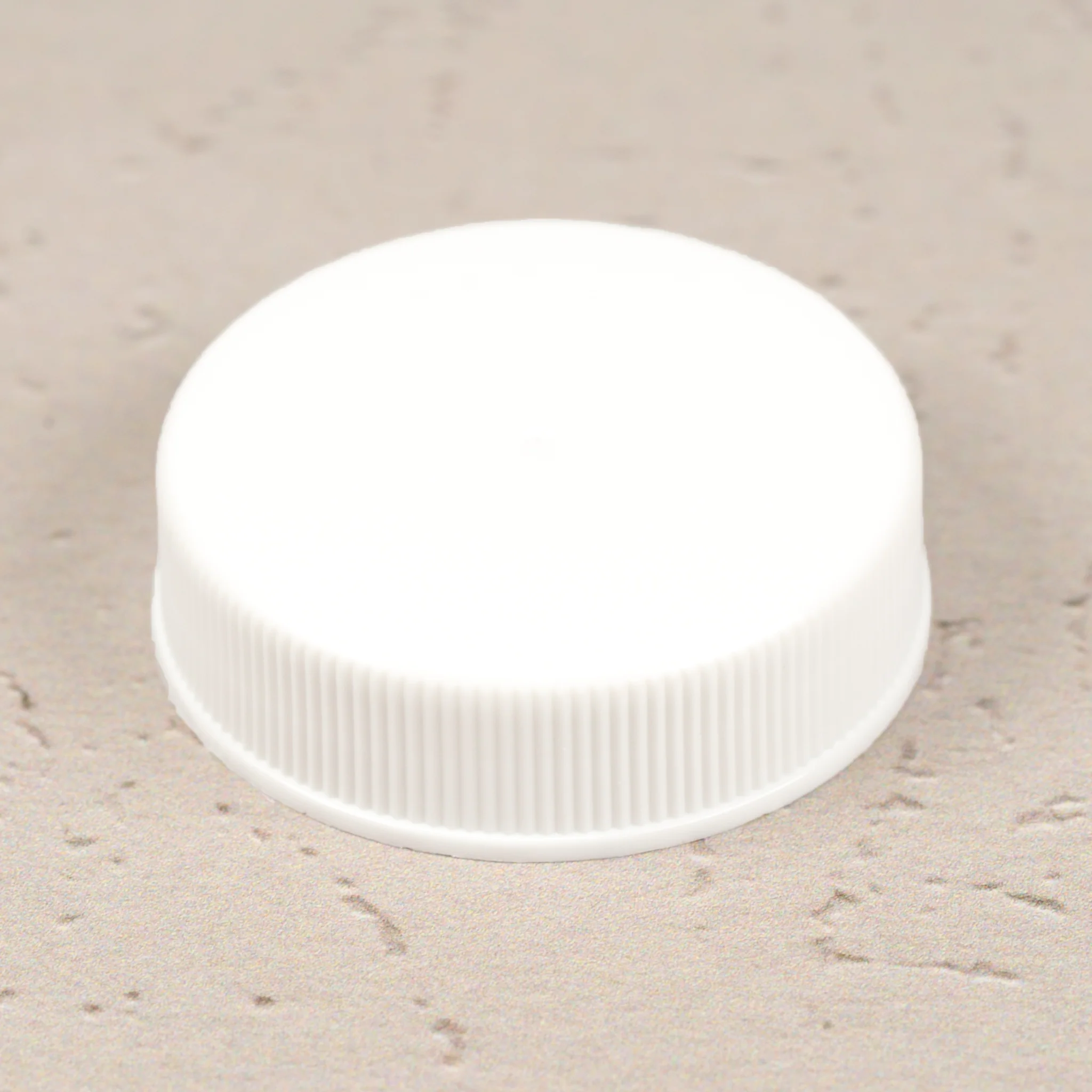 38-400 White Ribbed Screw Cap with F217 Liner
