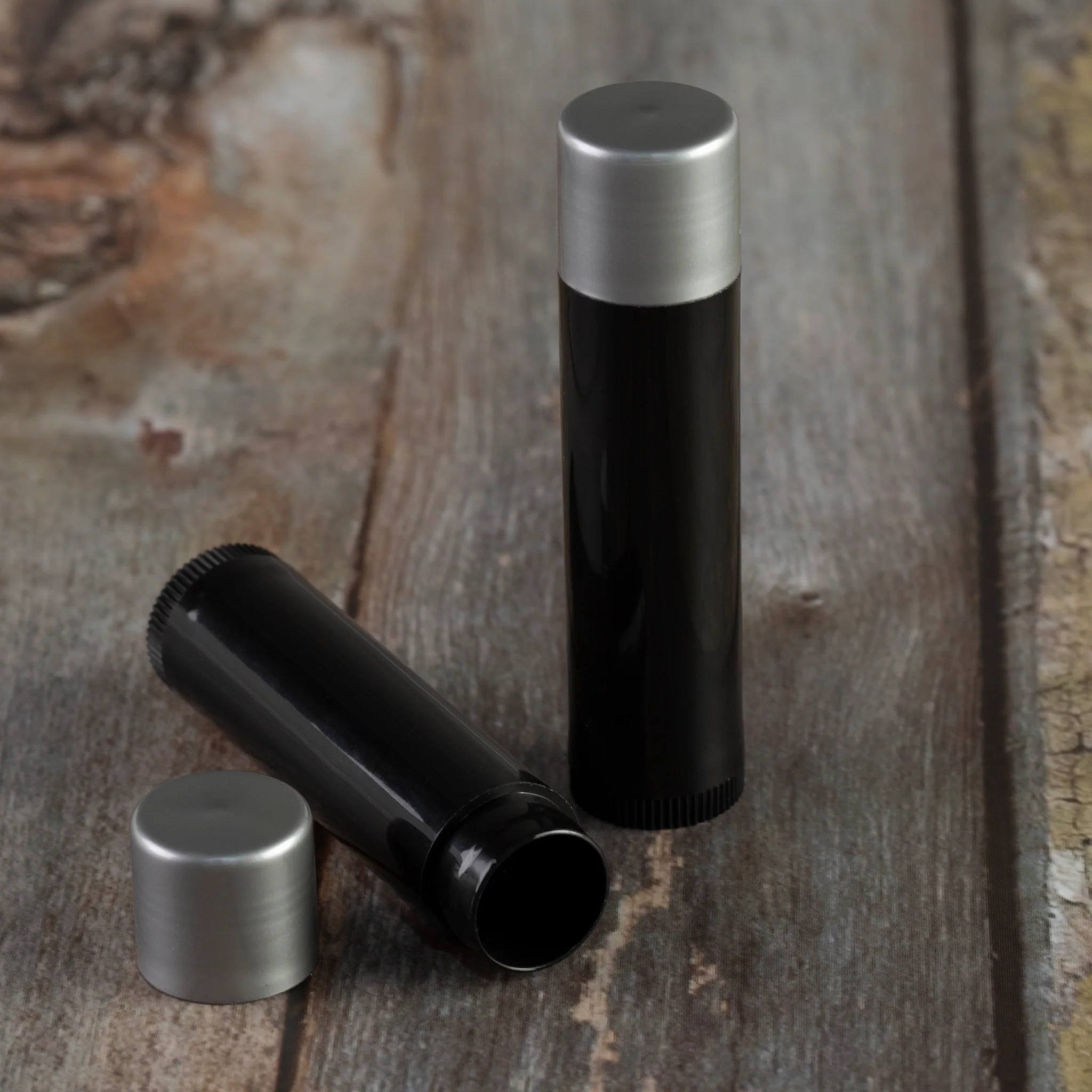 4.5 ml / 0.15 oz Black Lip Balm Tube with Cap - Image 4