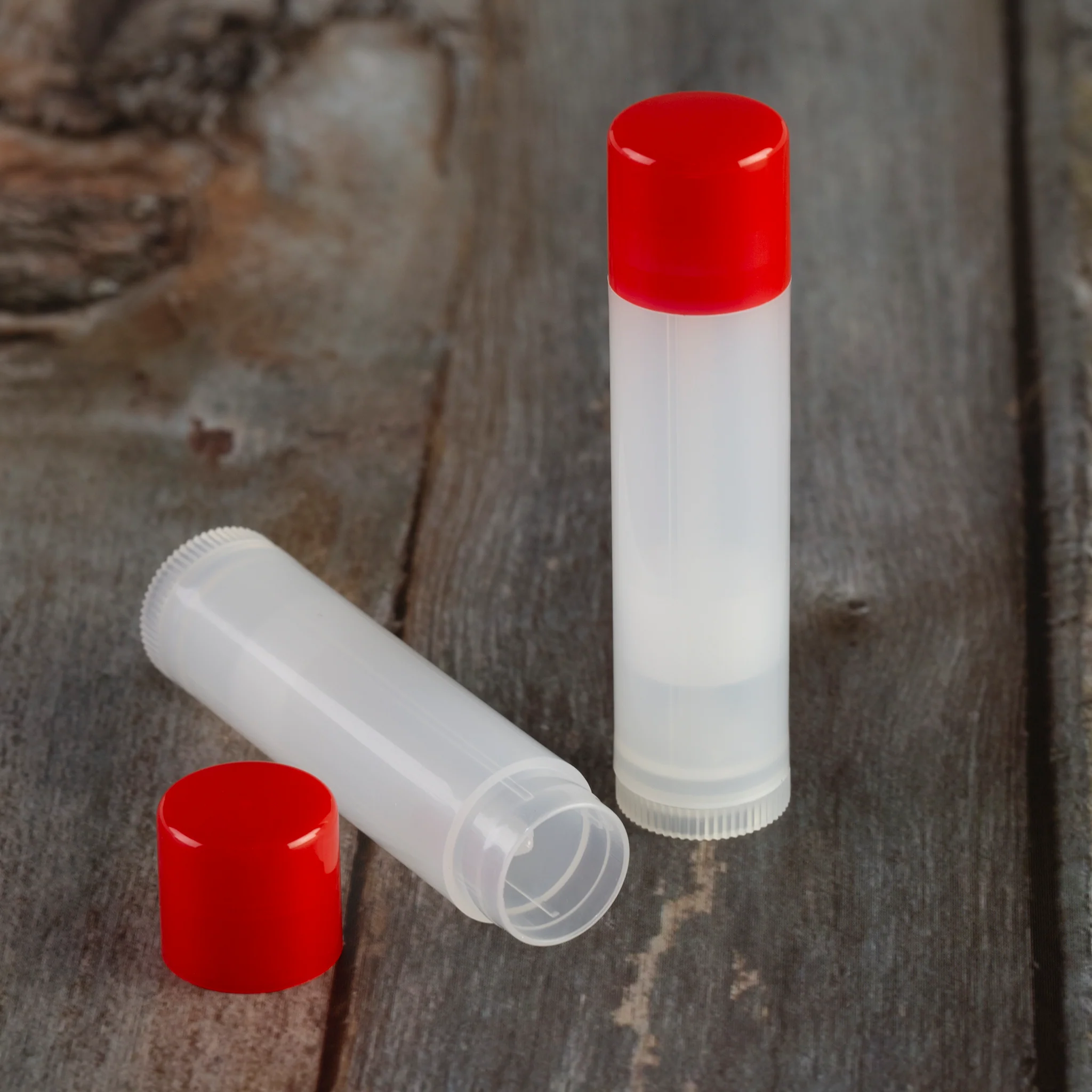 4.5 ml / 0.15 oz Natural Lip Balm Tube with Cap - Image 2