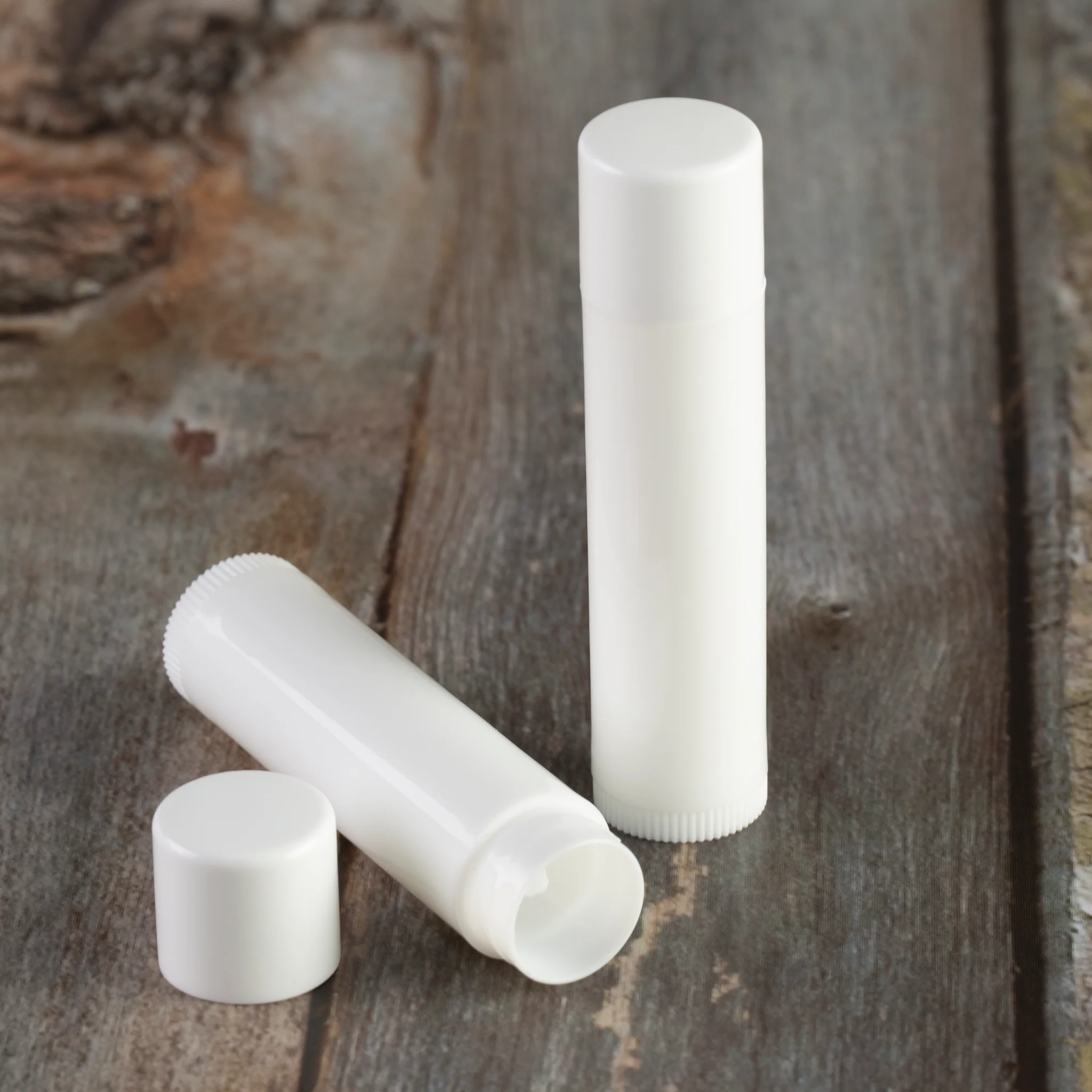 4.5 ml / 0.15 oz White Lip Balm Tube with Cap