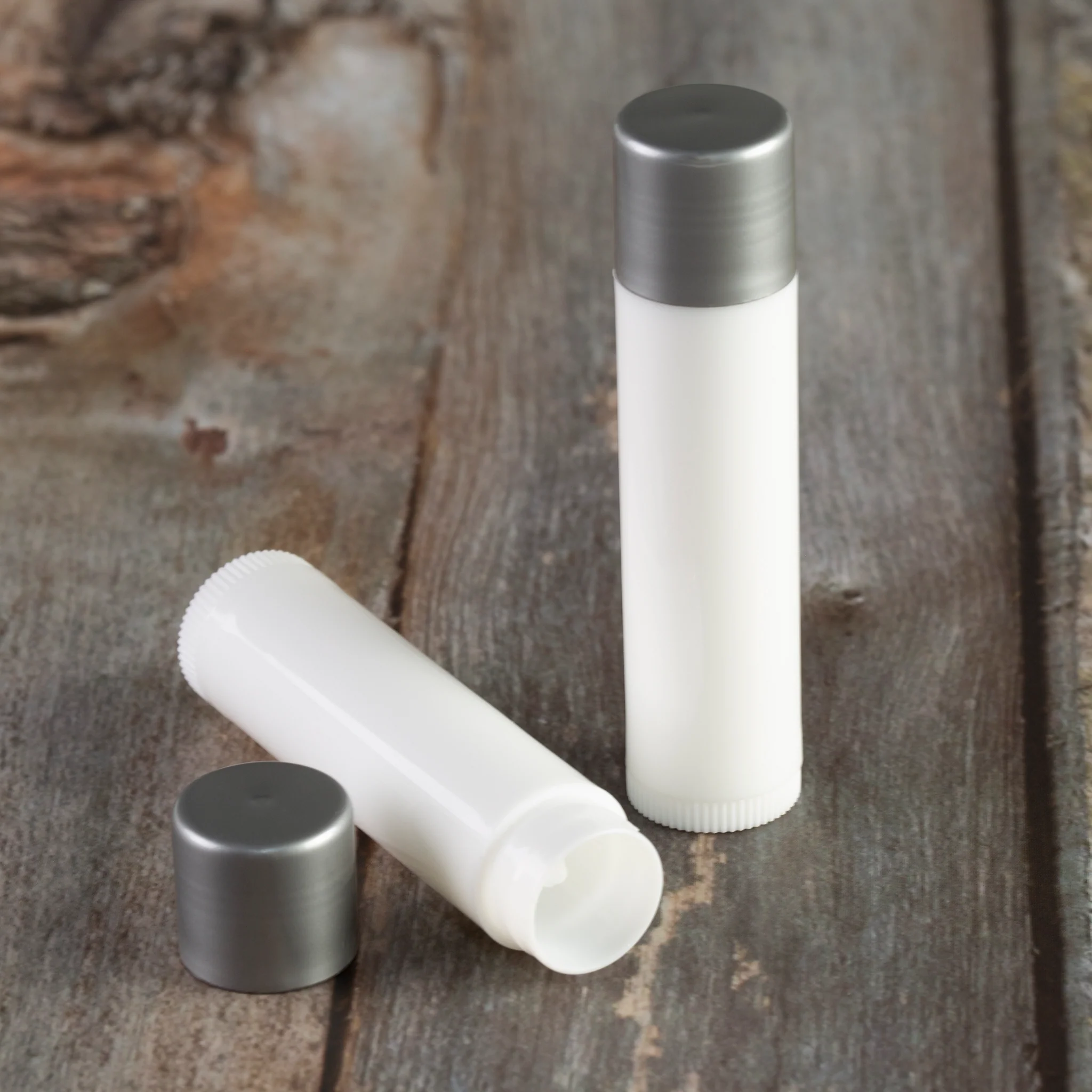 4.5 ml / 0.15 oz White Lip Balm Tube with Cap - Image 4