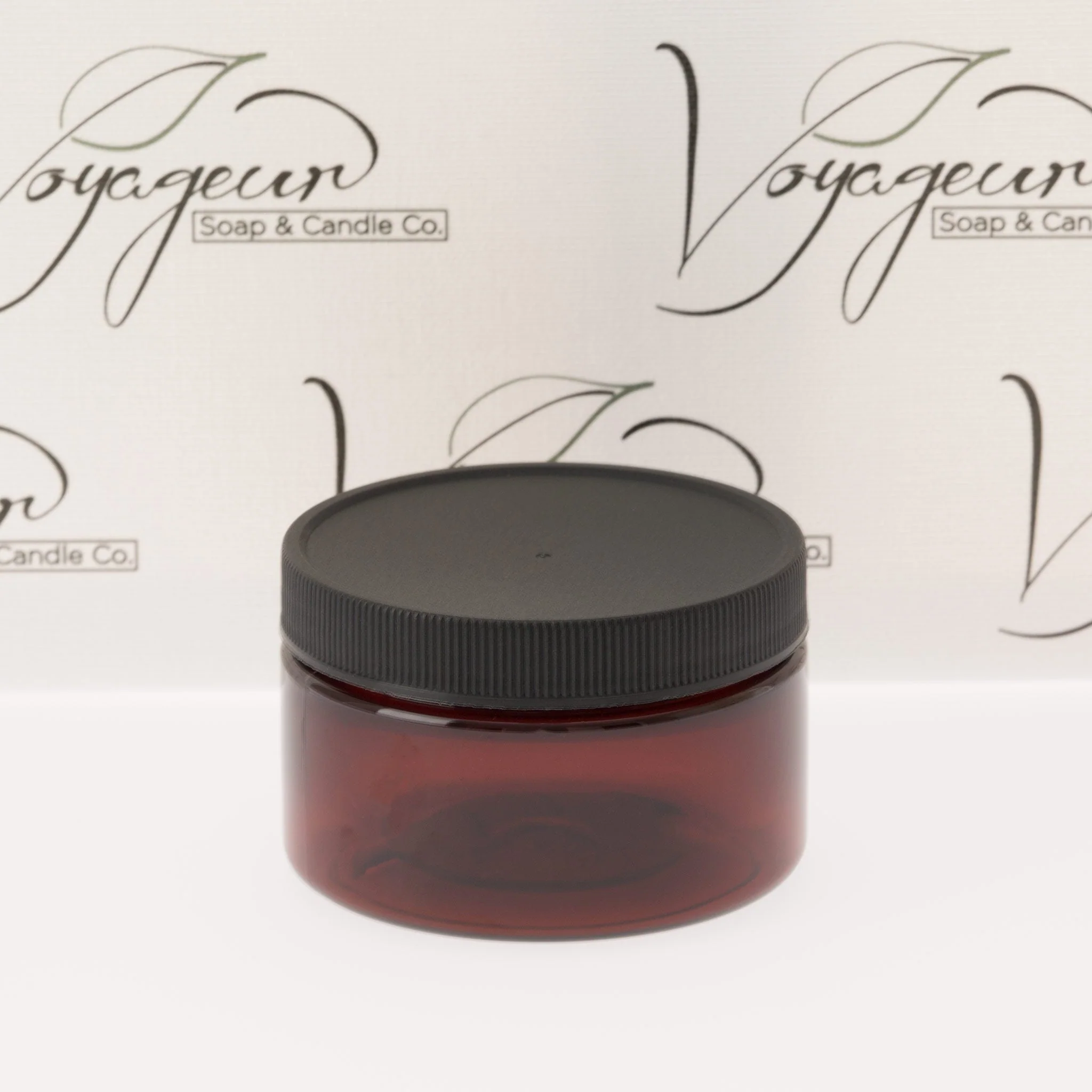 4 oz Amber Shallow Jar with 70-400 Neck - Image 5