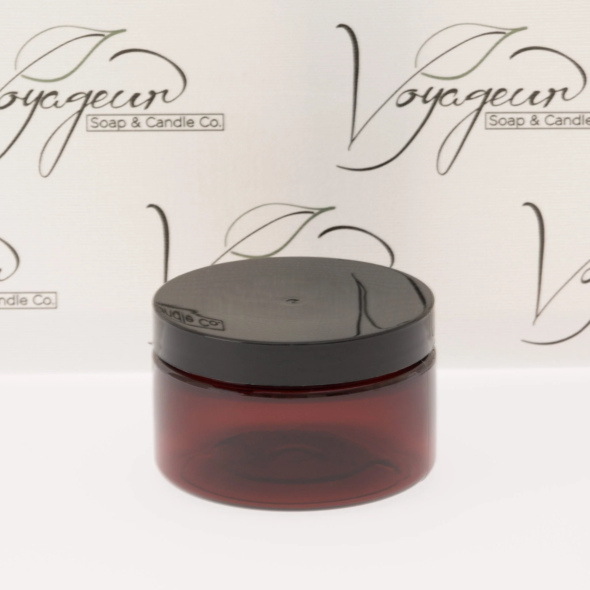 4 oz Amber Shallow Jar with 70-400 Neck - Image 6