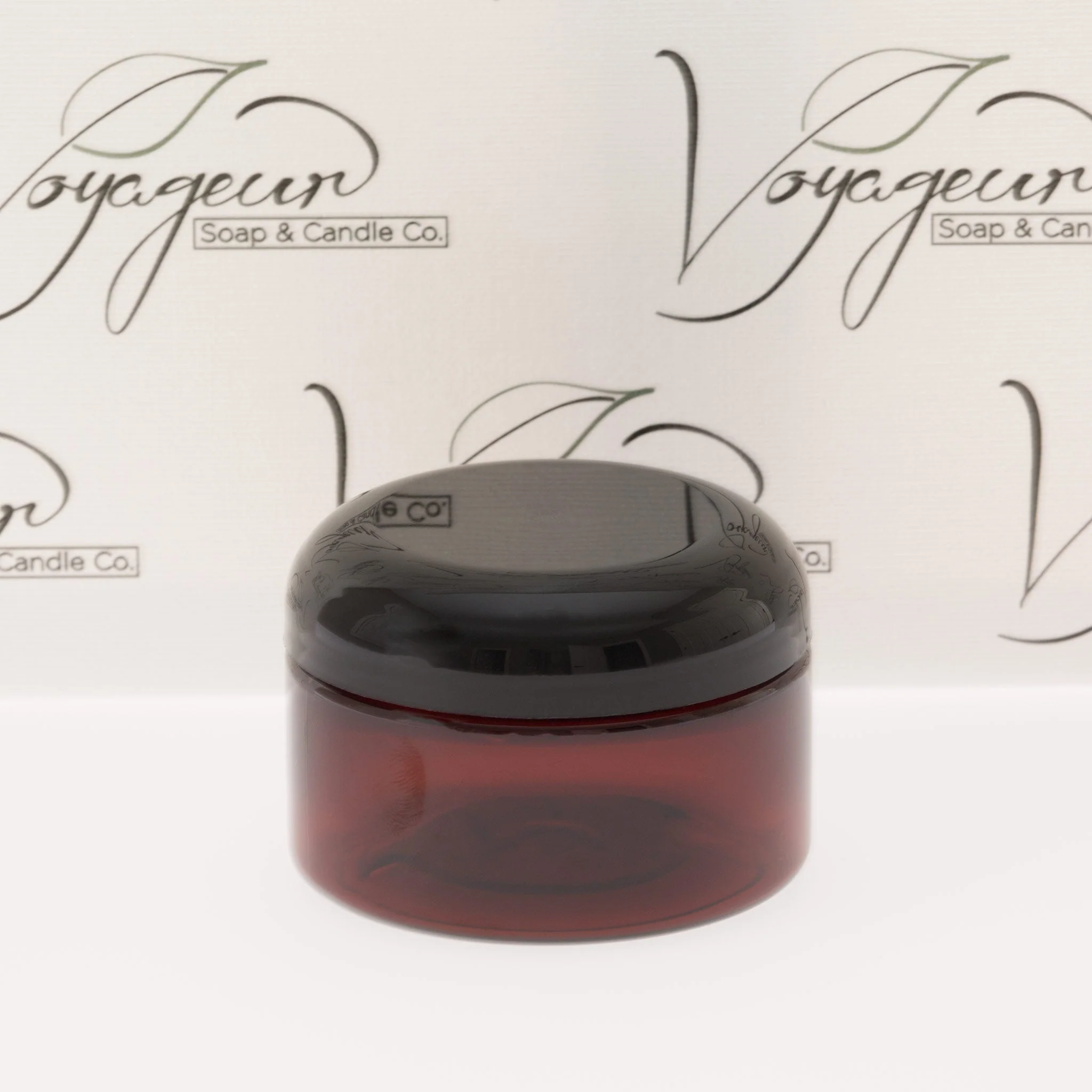 4 oz Amber Shallow Jar with 70-400 Neck - Image 8