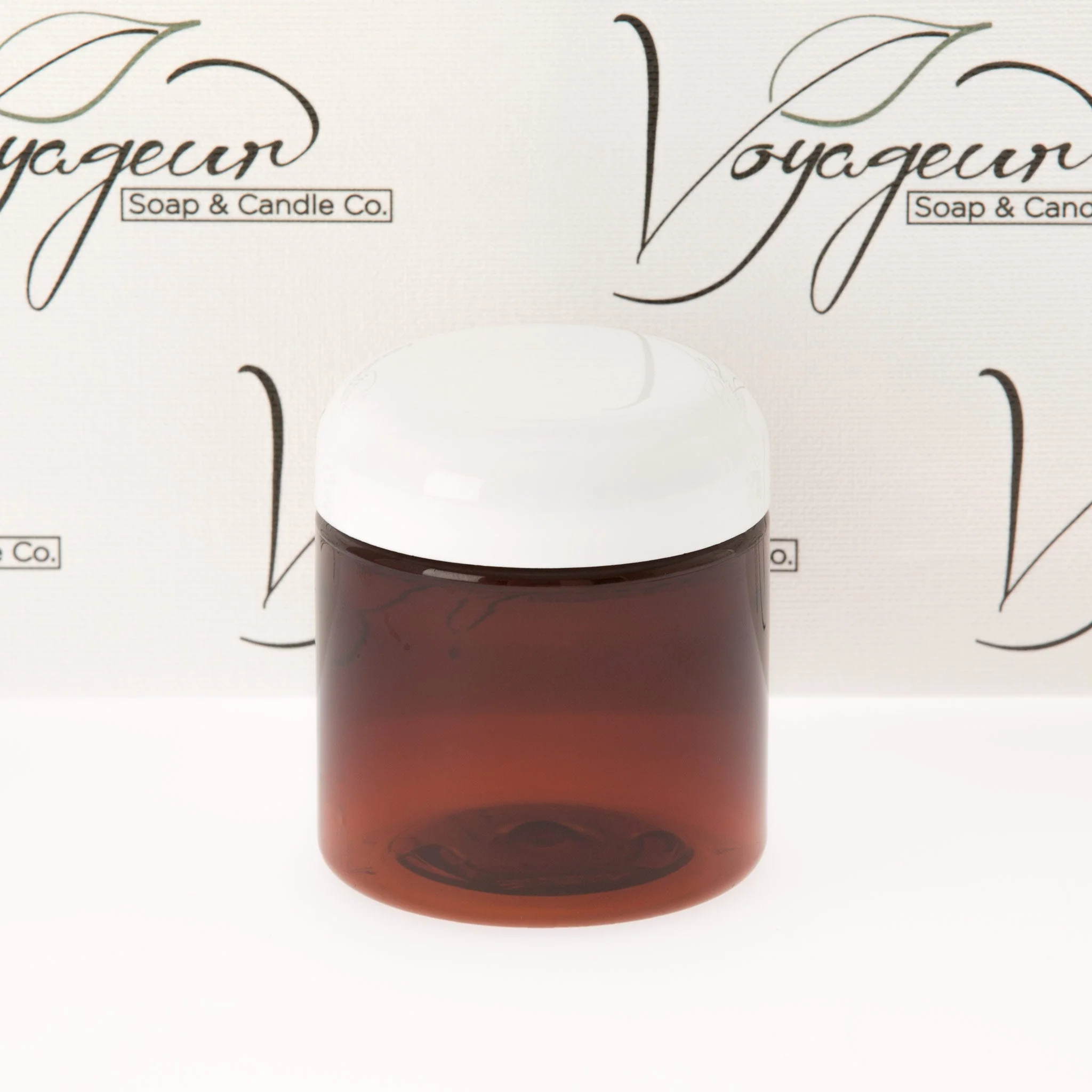 4 oz Amber Straight Sided Jar with 58-400 Neck - Image 3